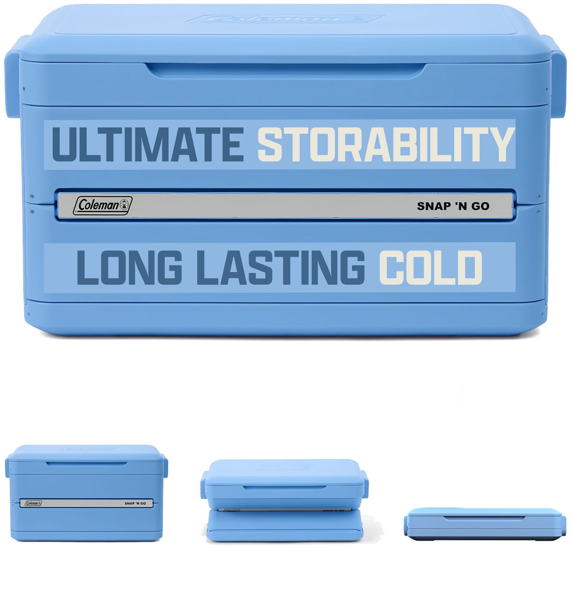 Top Range POPPING D 200mm135q 3個セット Coleman 35-Quart Snap 'N Go Collapsible Hard Cooler | Dick's