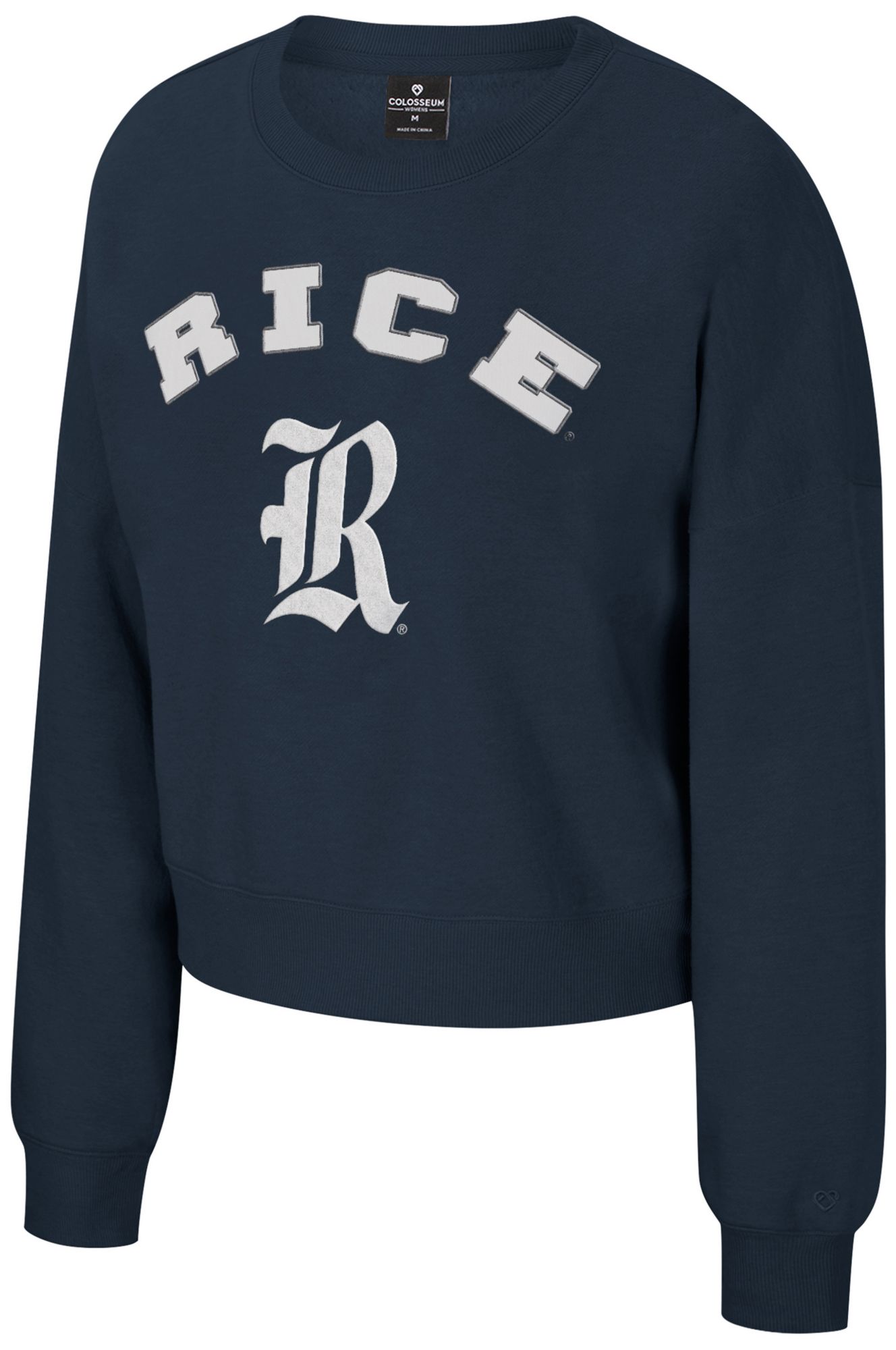 Colosseum Women's Rice Owls Navy Crewneck Sweatshirt | Dick's