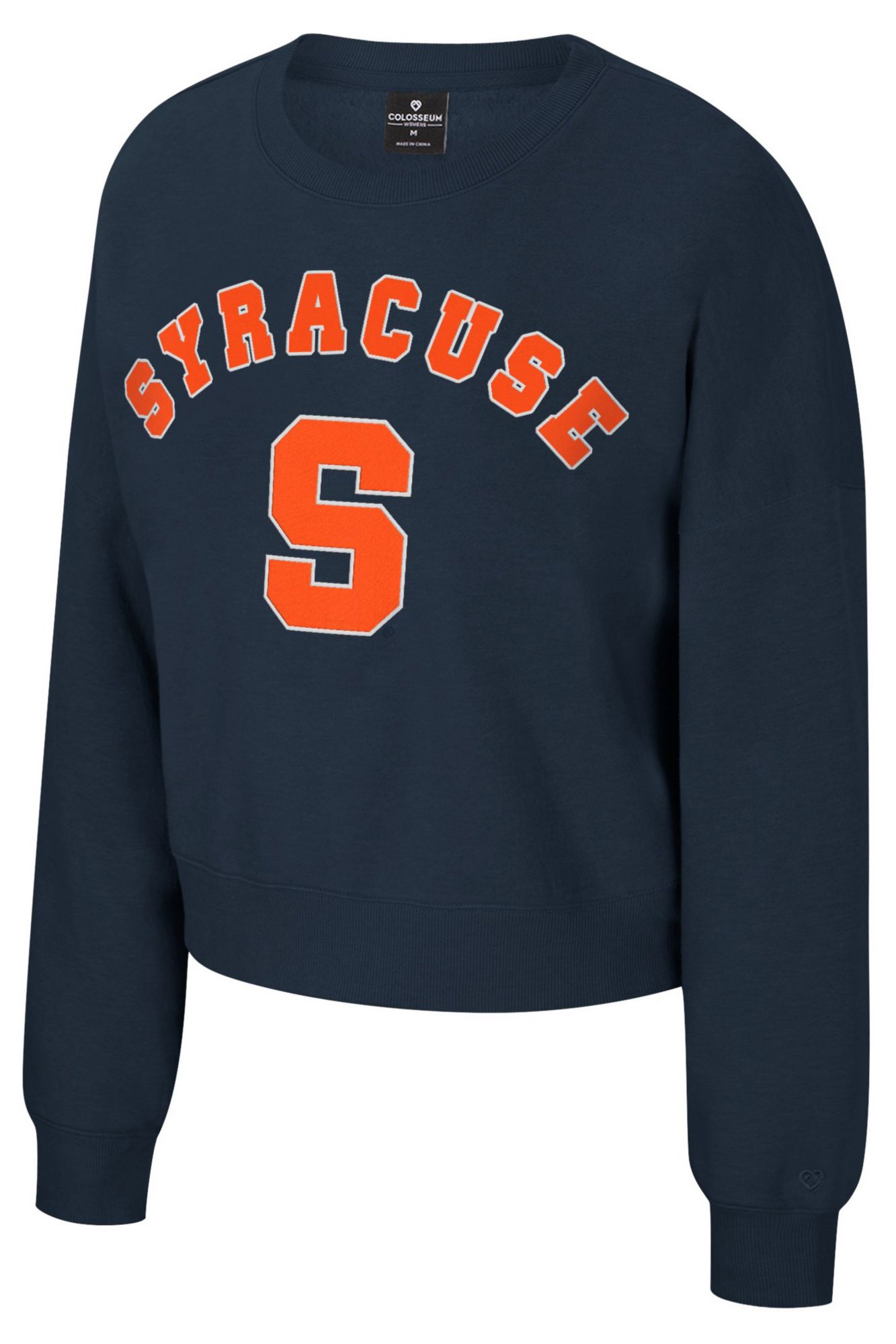 Colosseum Women's Syracuse Orange Navy Crewneck Sweatshirt