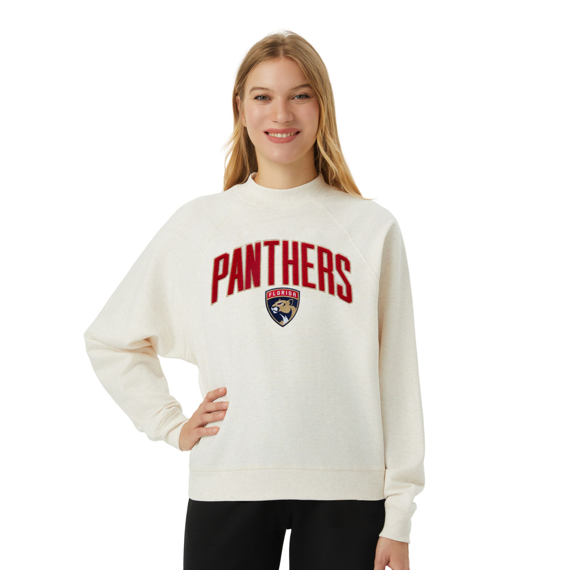 Concepts Sport Women's Florida Panthers Oatmeal Mock Neck