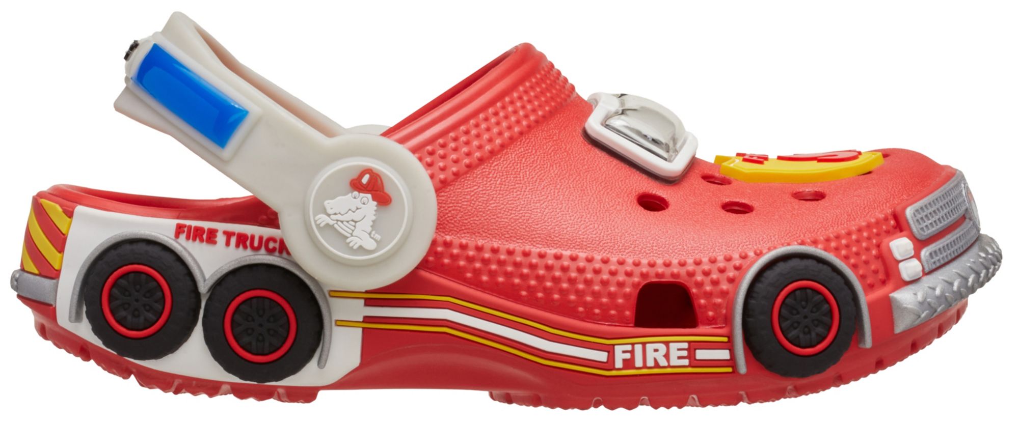 Crocs Toddler Classic IAM Firetruck Light Up Clogs | Dick's