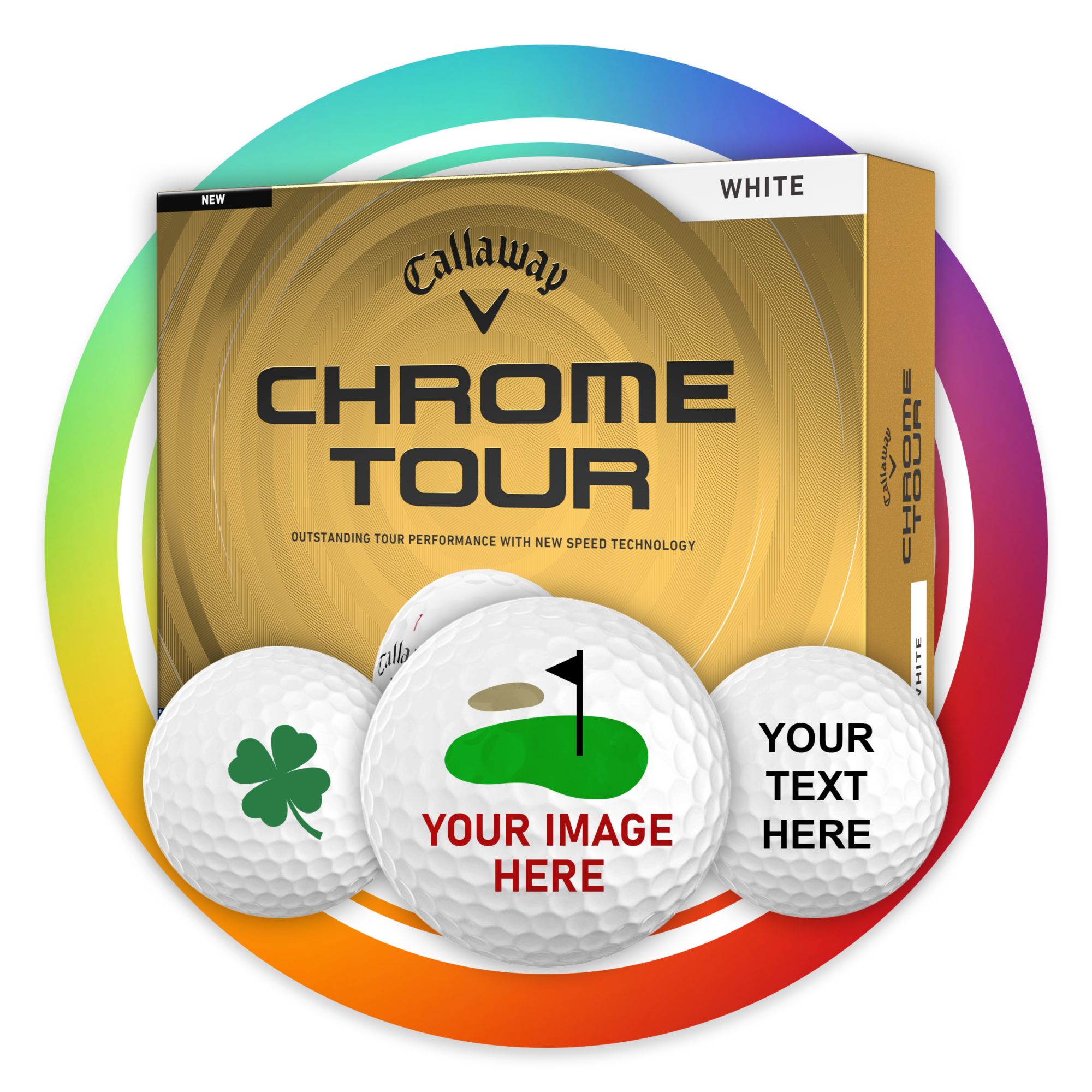 Callaway 2026 Chrome Tour Personalized Golf Balls | Dick's