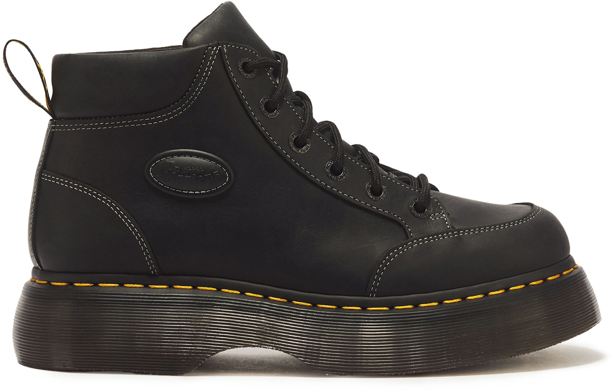 Dr. Martens Women's Buzz 6-Eye Crazy Horse Leather Lace-Up Boots