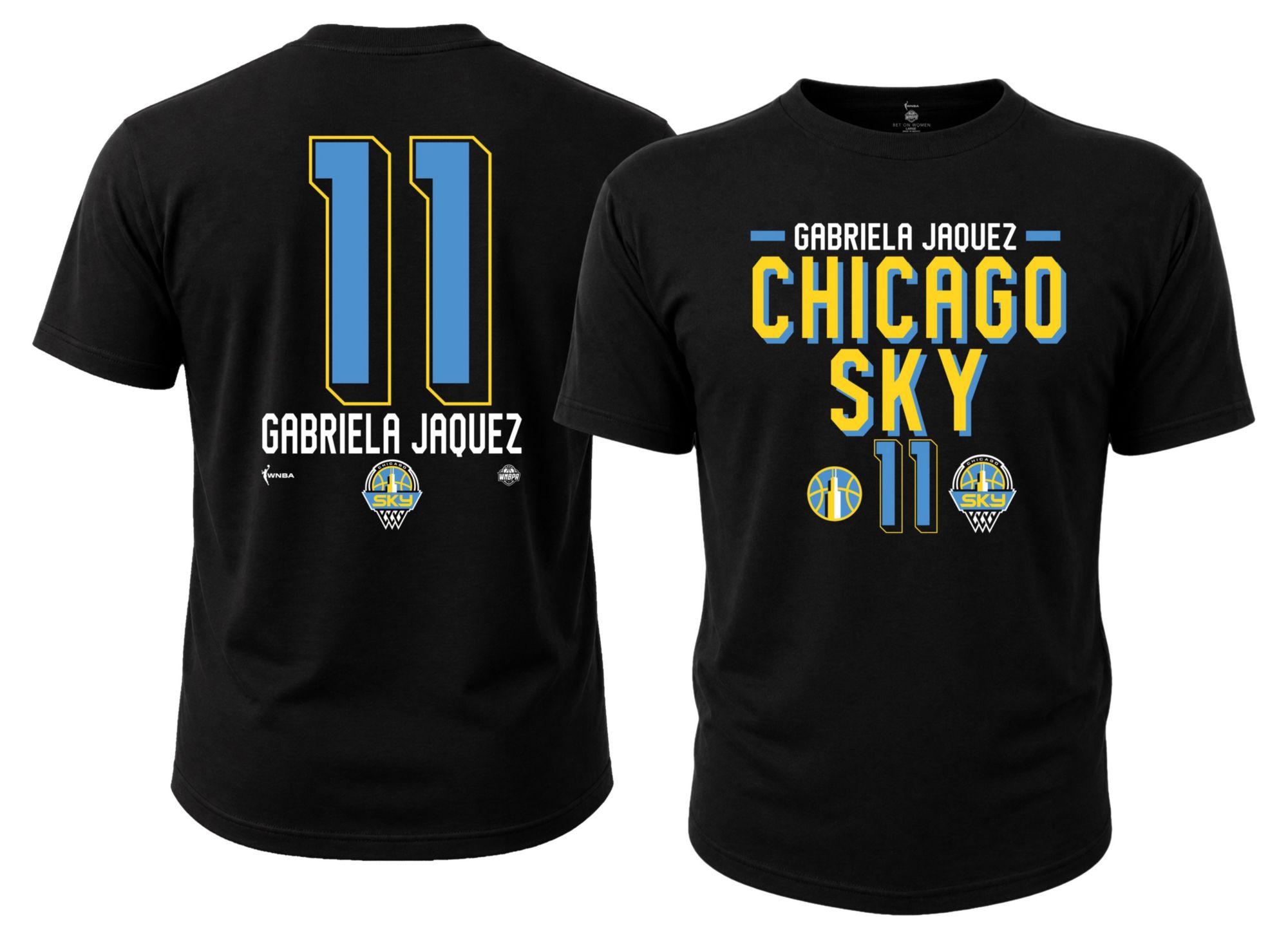 Dynasty Apparel Adult Chicago Sky Gabriela Jaquez Black Explorer T
