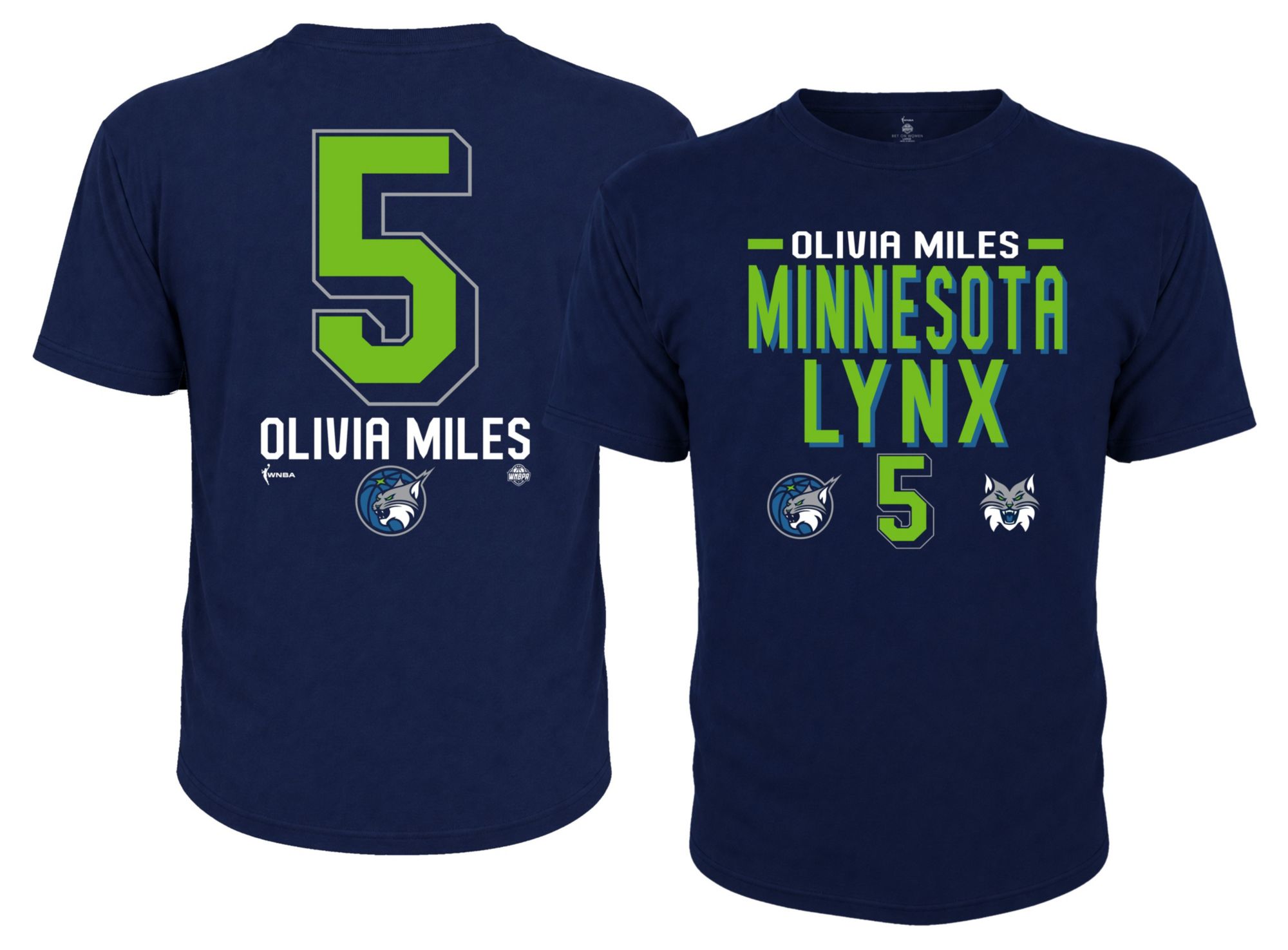 Dynasty Apparel Youth Minnesota Lynx Olivia Miles Navy Blue