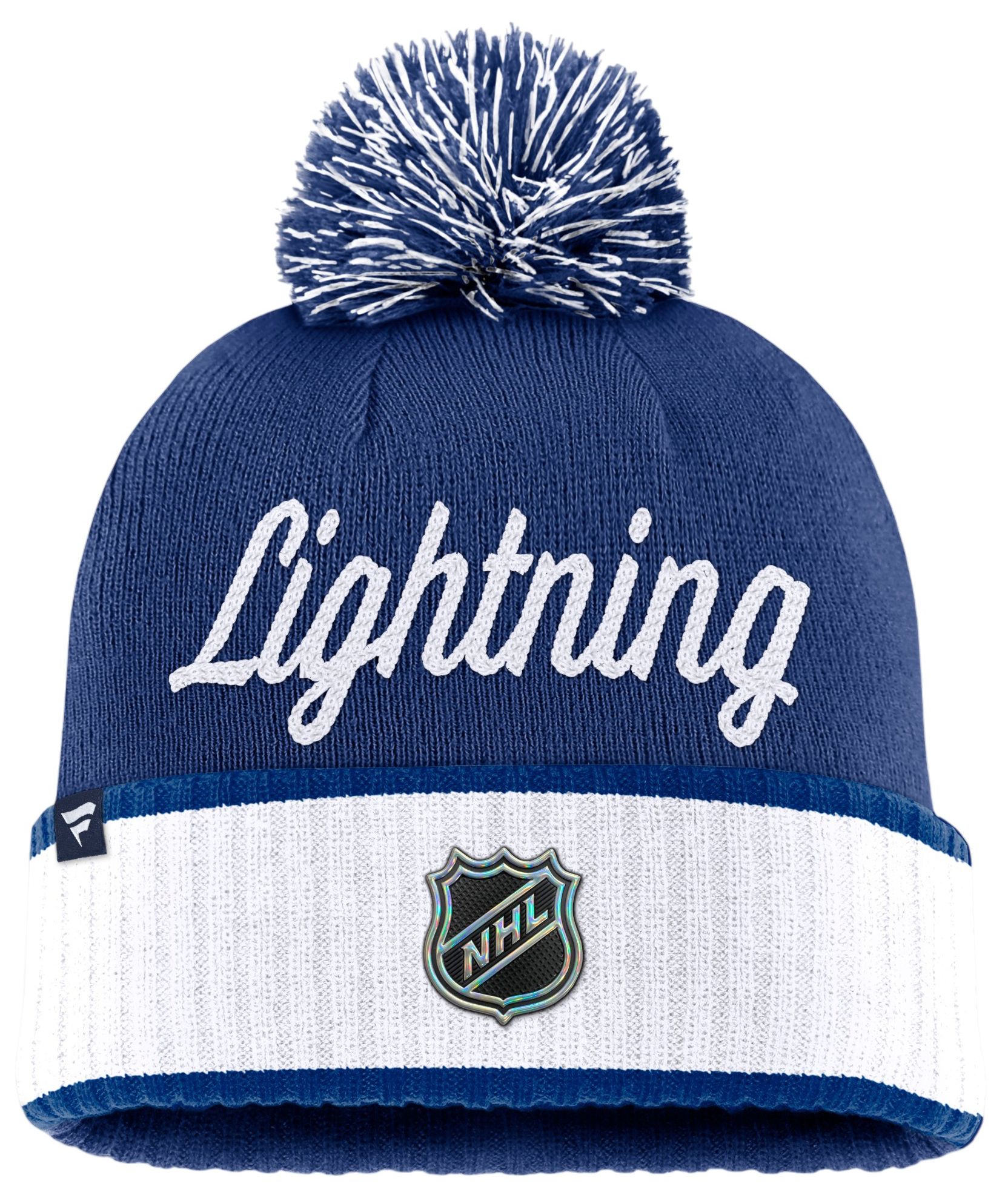 帽子 Hockey lightning beanie NHL Adult Tampa Bay Lightning Draft Pom Beanie | Dick's Sporting Goods