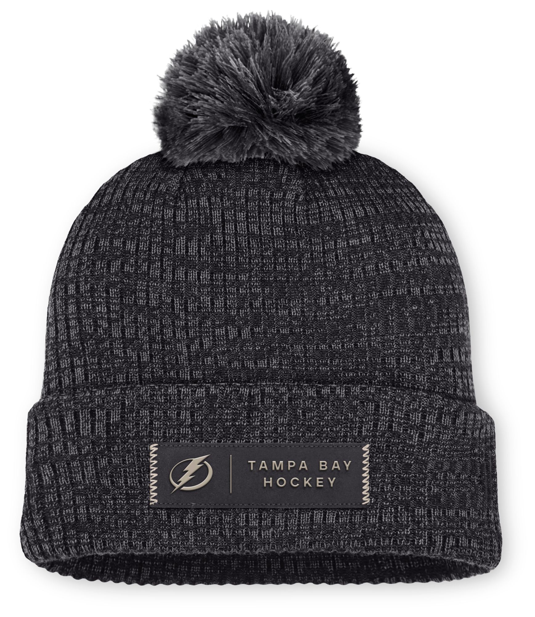 帽子 Hockey lightning beanie NHL Adult Tampa Bay Lightning Authentic Pro Road Cuffed Beanie