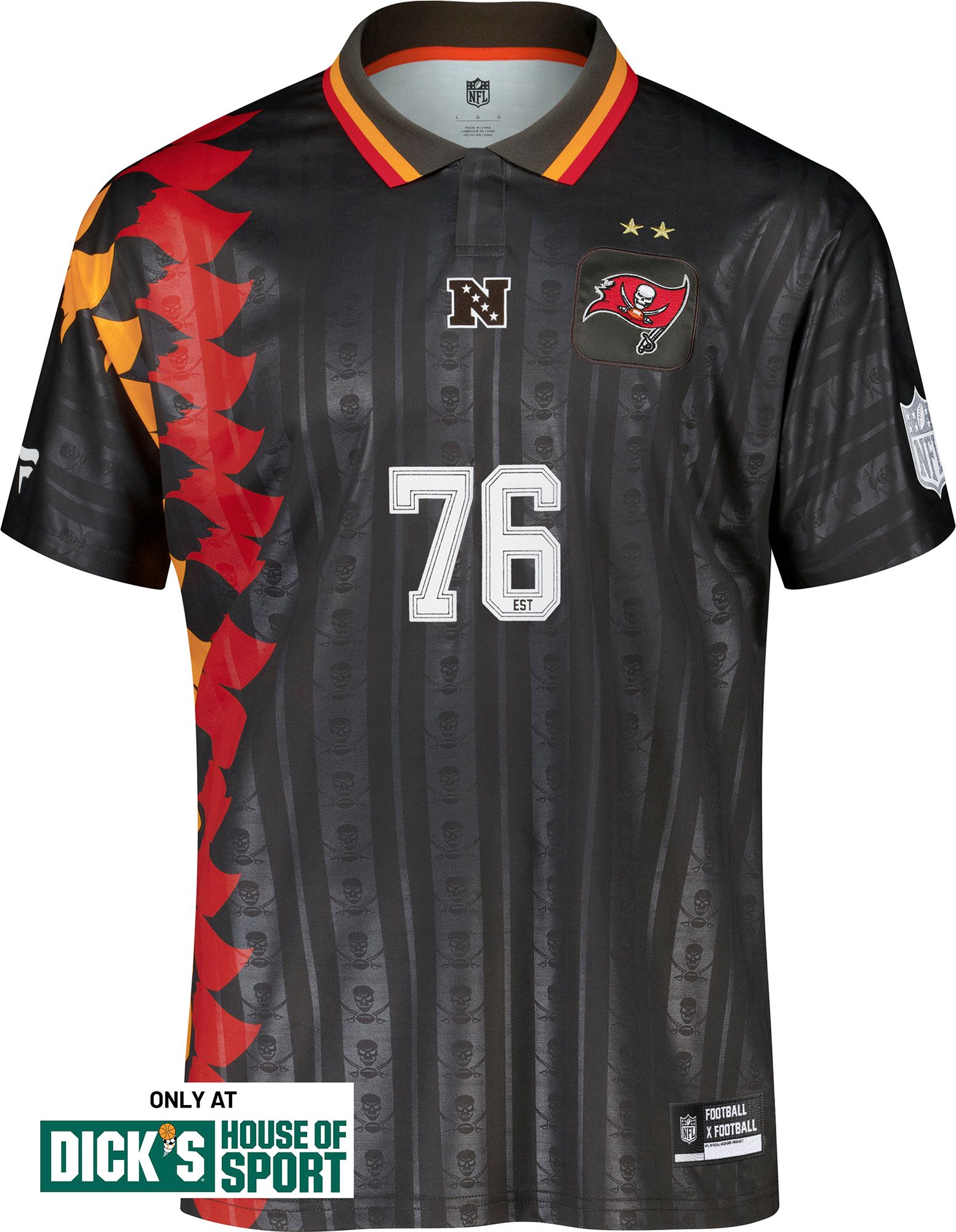 NFL Men's Tampa Bay Buccaneers Football x Football Soccer Jersey