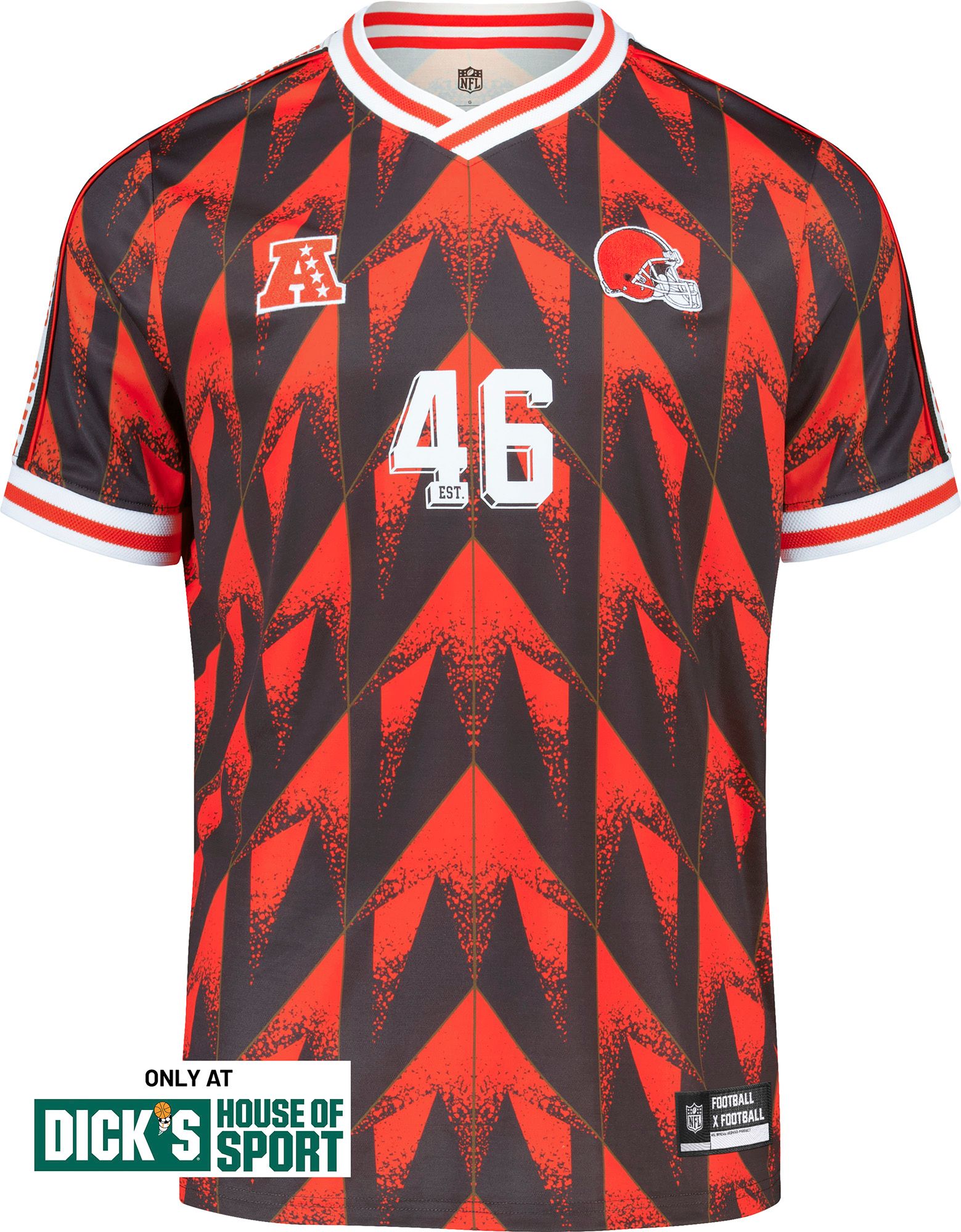 NFL Men's Cleveland Browns Football x Football Soccer Jersey