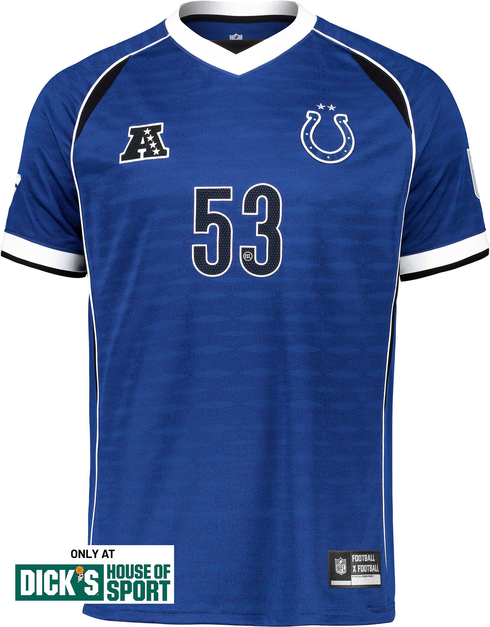 NFL Men's Indianapolis Colts Football x Football Soccer Jersey