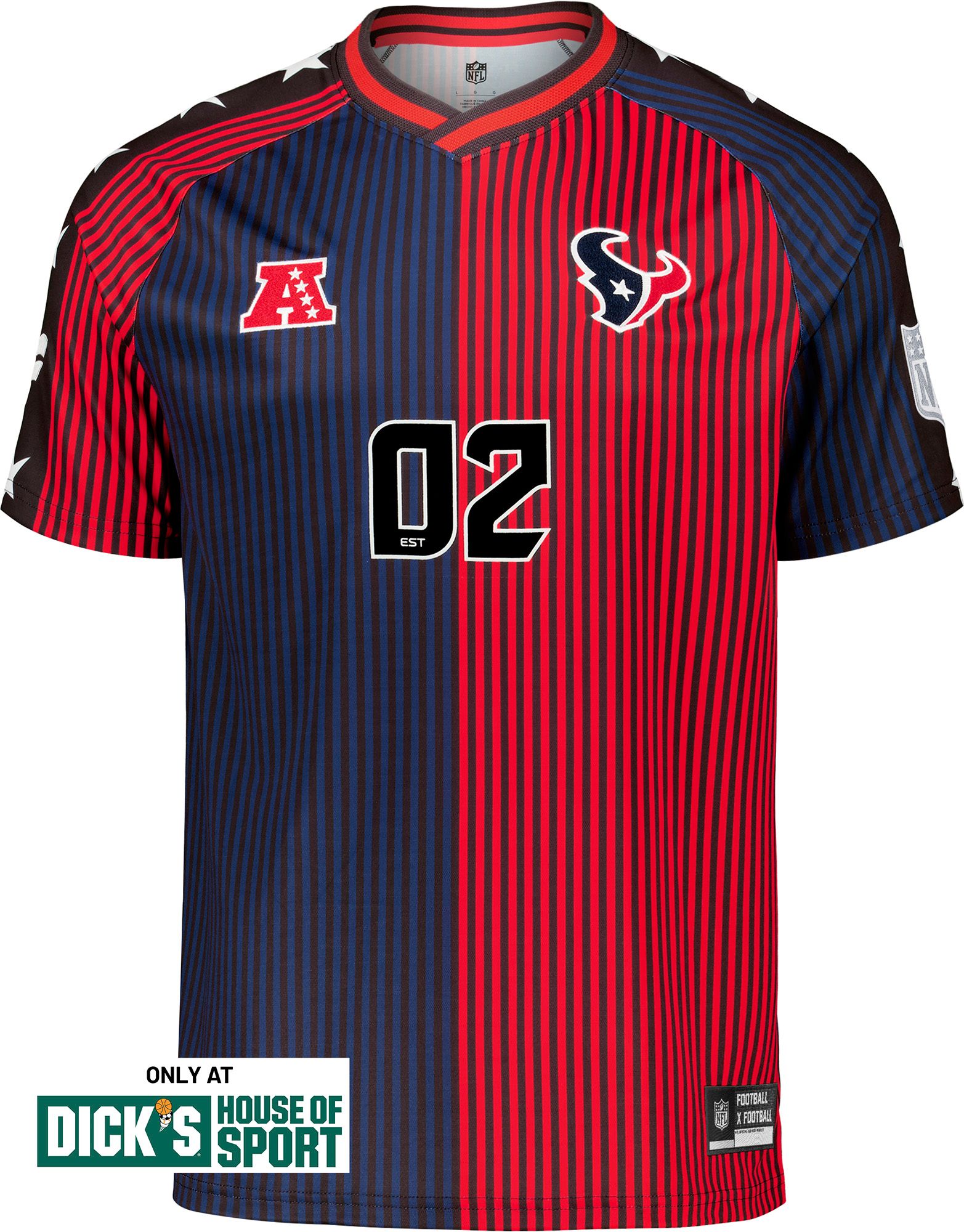 NFL Men's Houston Texans Football x Football Soccer Jersey