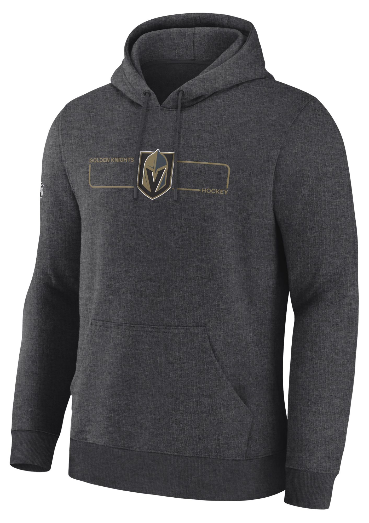 NHL Men's Vegas Golden Knights Charcoal Heather Rink Primary