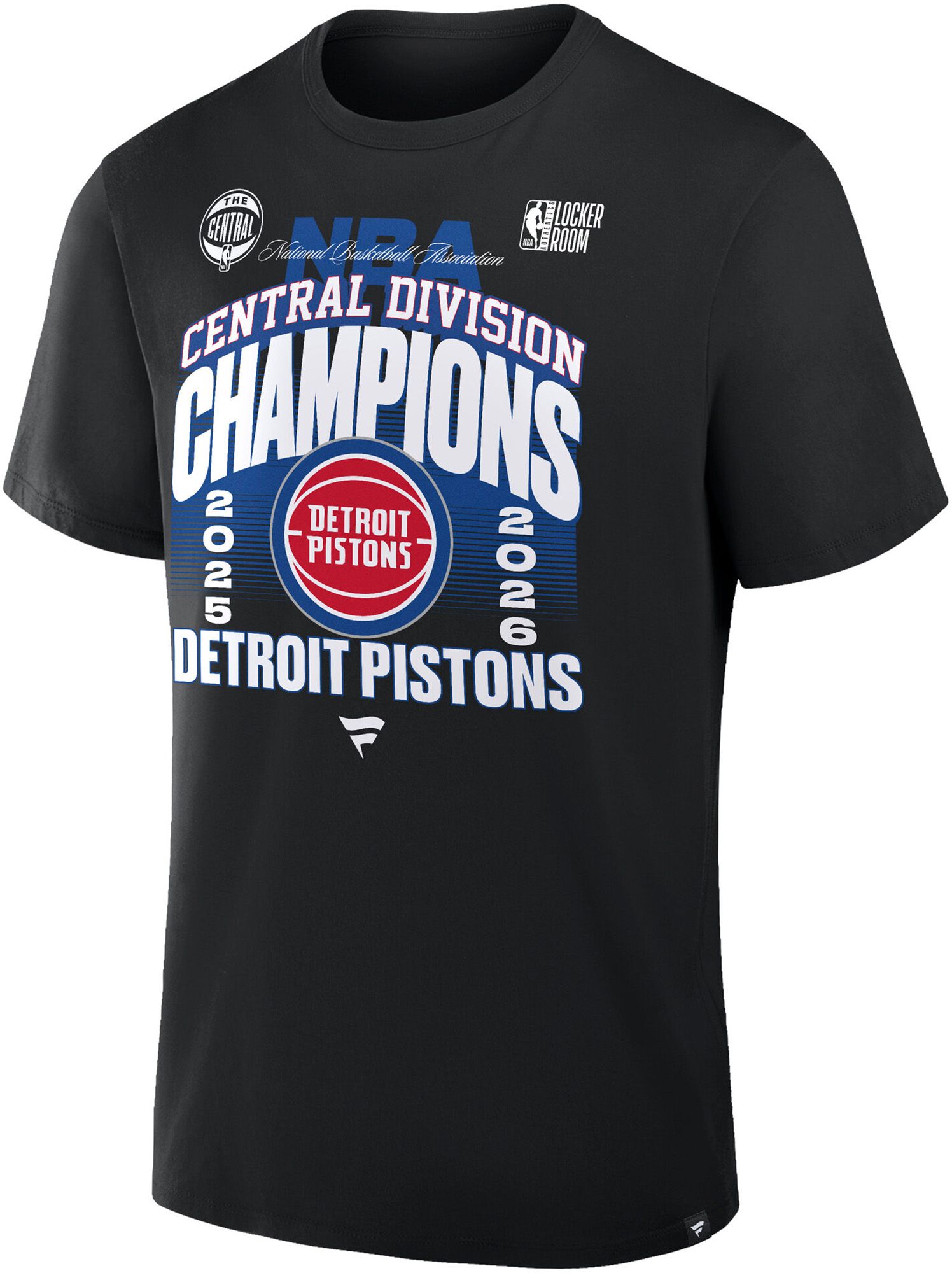 NBA Adult Detroit Pistons 2025-26 Central Division Champions T 