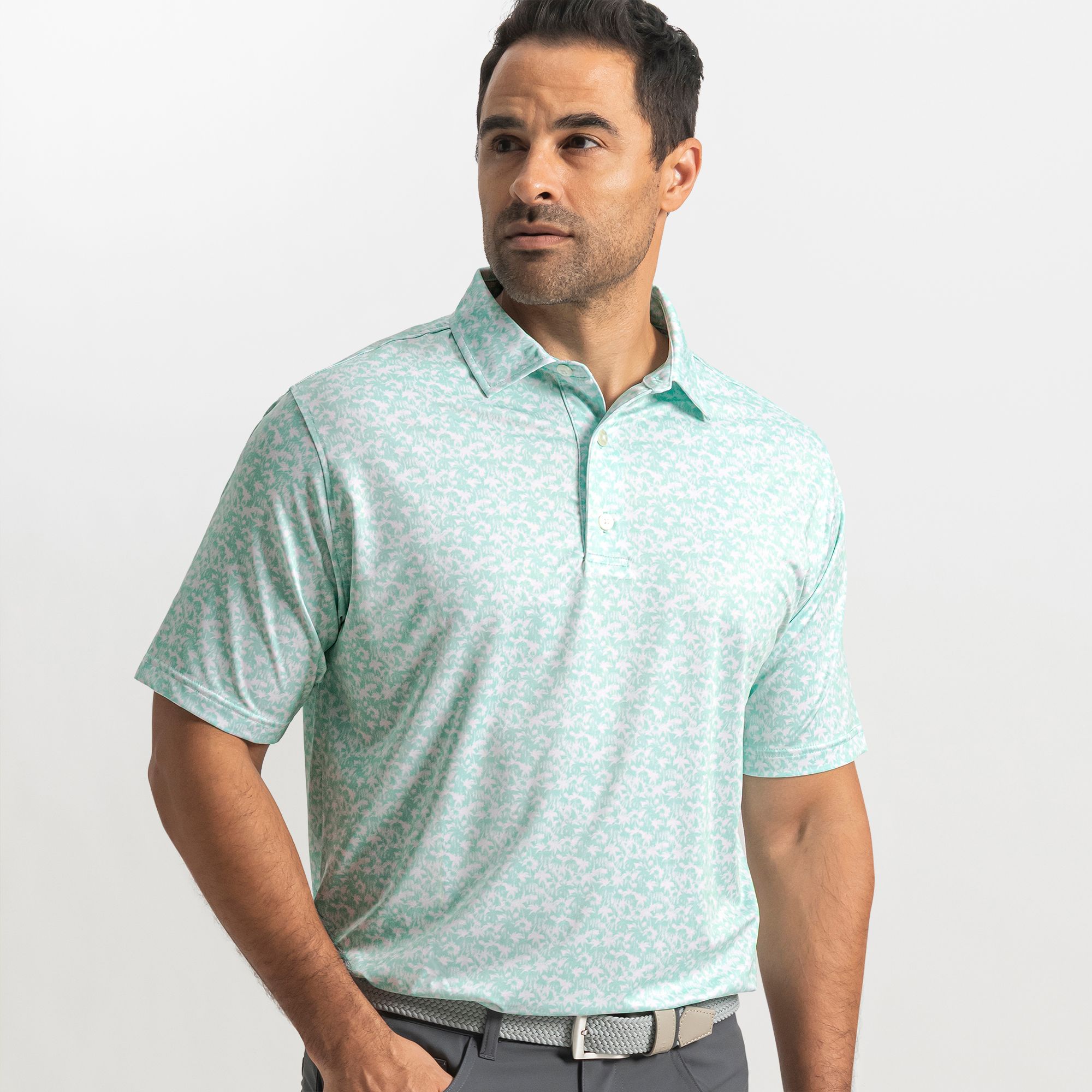 FootJoy Men's Hidden Palm Lisle Golf Polo | Dick's Sporting Goods