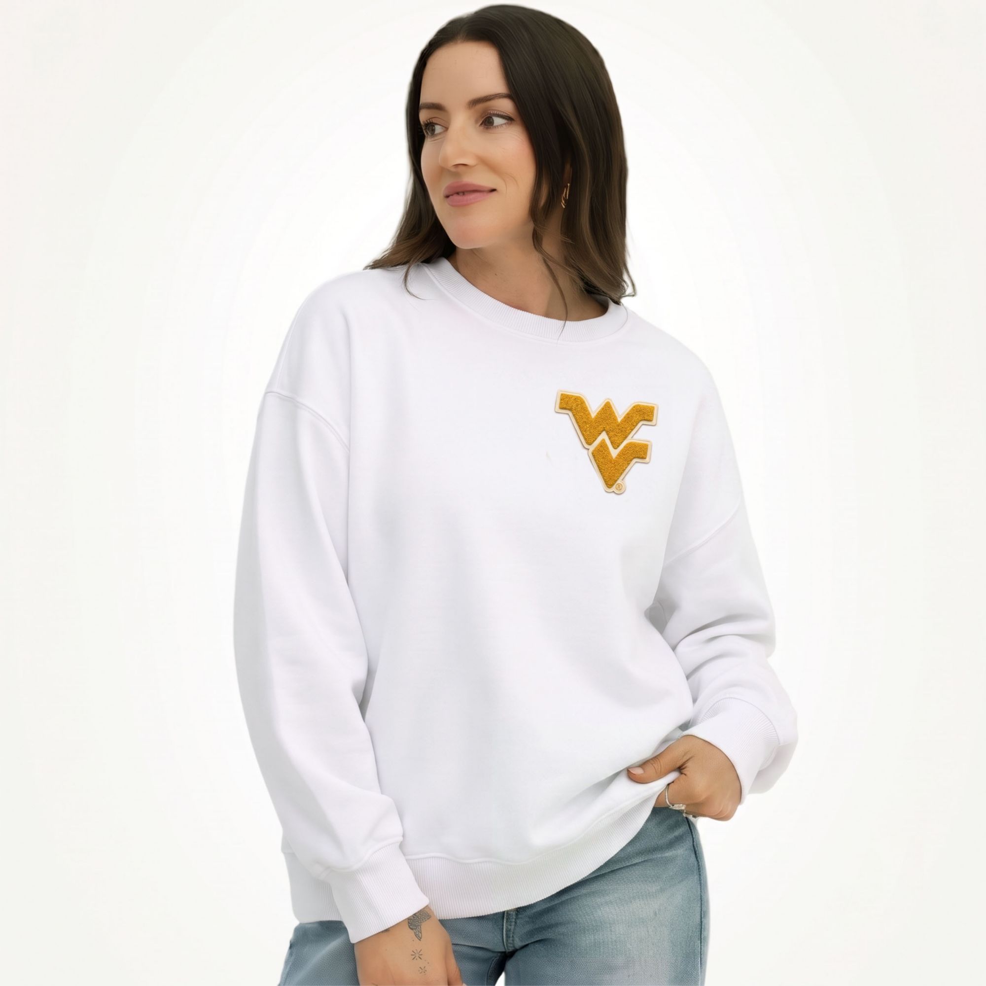 Gameday Social Women's West Virginia Mountaineers White Suave