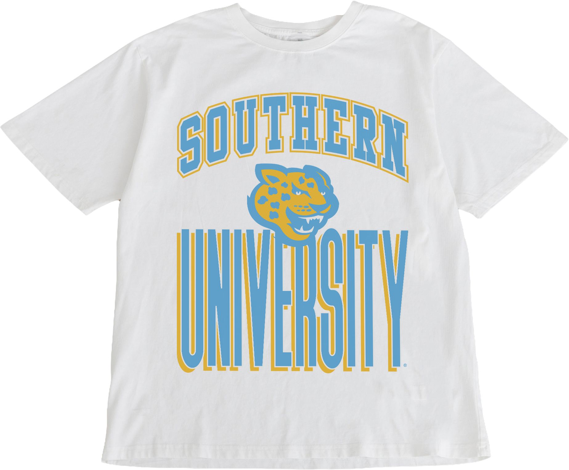 southern university jersey dress Gameday Couture Women's Jaguars Ivory Washed Relaxed Fit T-Shirt, Small, White range:women
