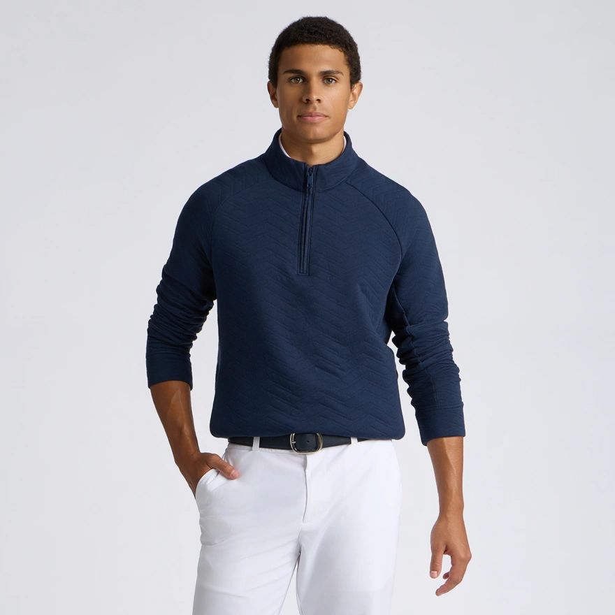 G/FORE Men's Dunes Cotton Quilted ¼ Zip Golf Pullover | Golf Galaxy