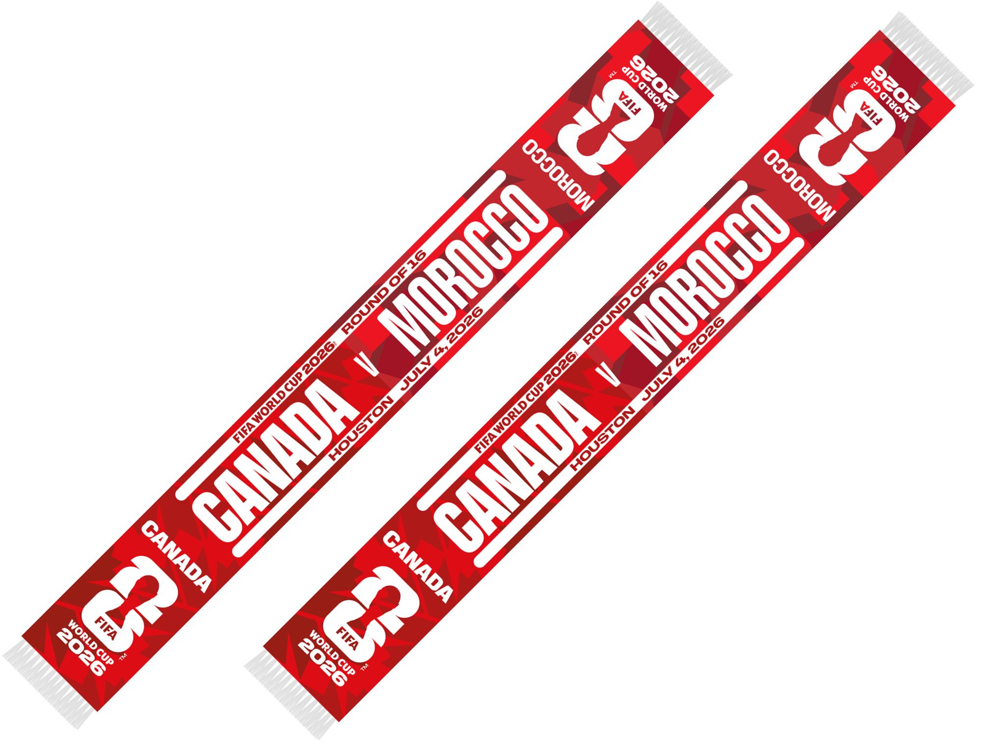 Global Scarves Morocco VS Canada 2026 FIFA World Cup Matchup Scarf