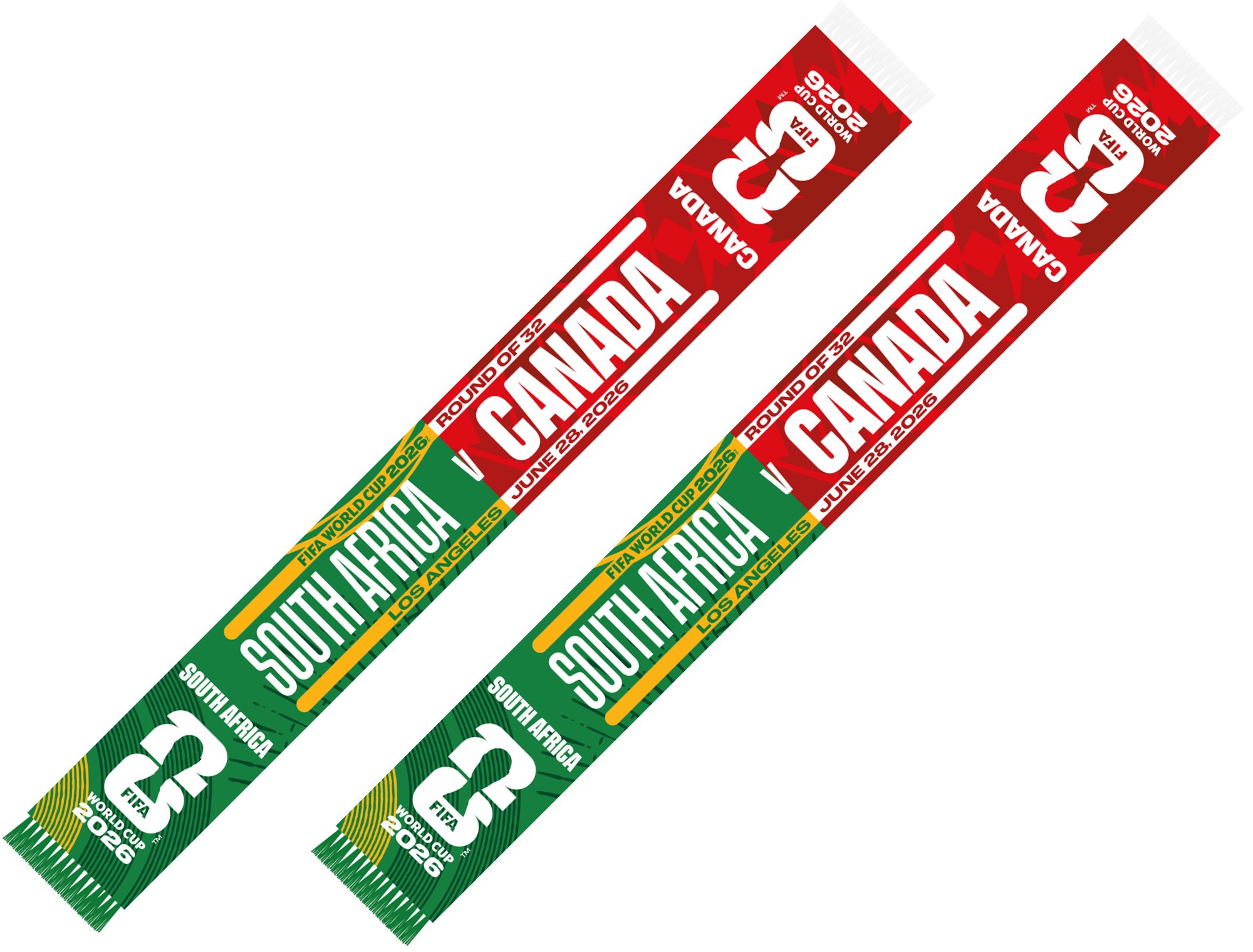 Global Scarves South Africa VS Canada 2026 FIFA World Cup Matchup