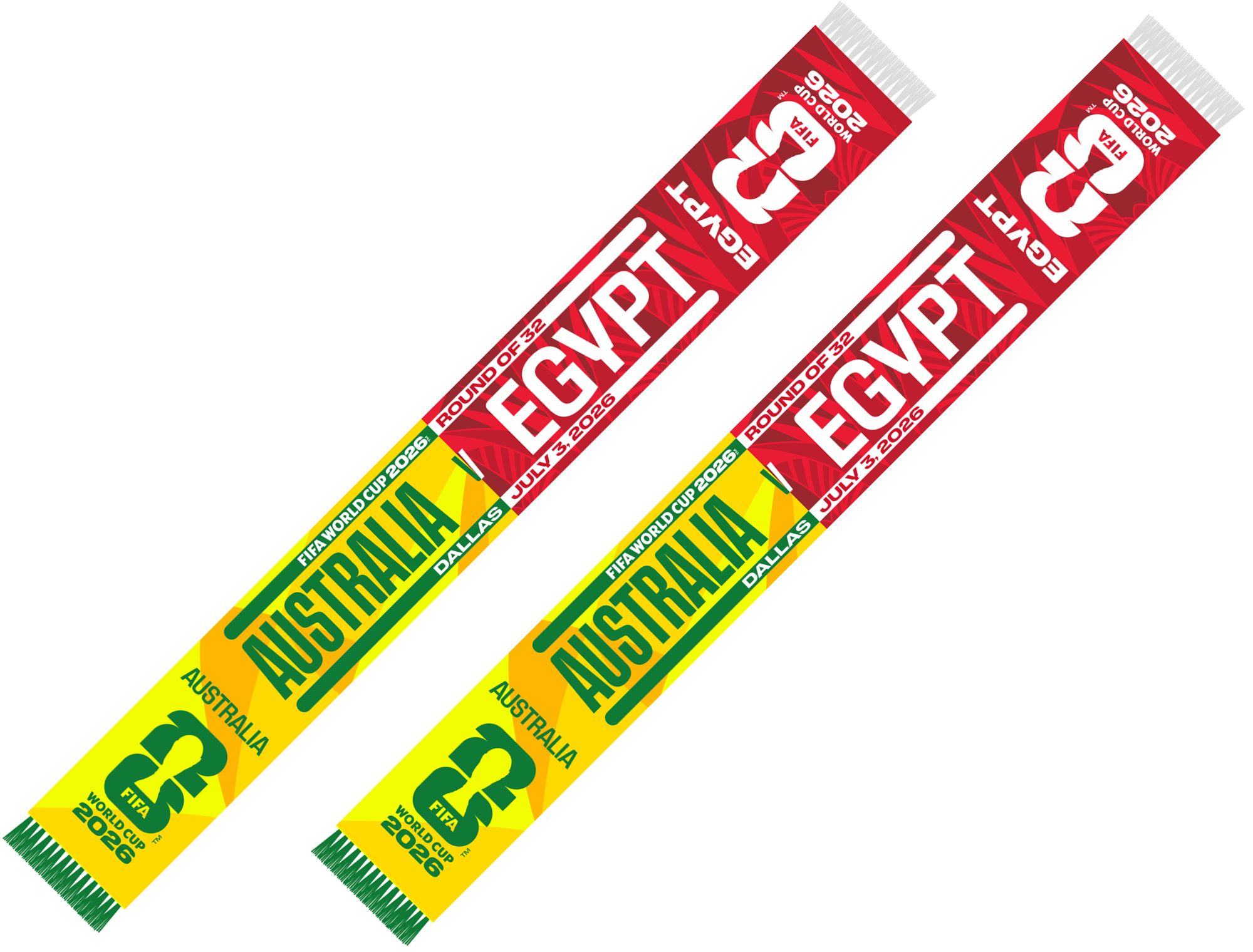 Global Scarves Australia VS Egypt 2026 FIFA World Cup Matchup