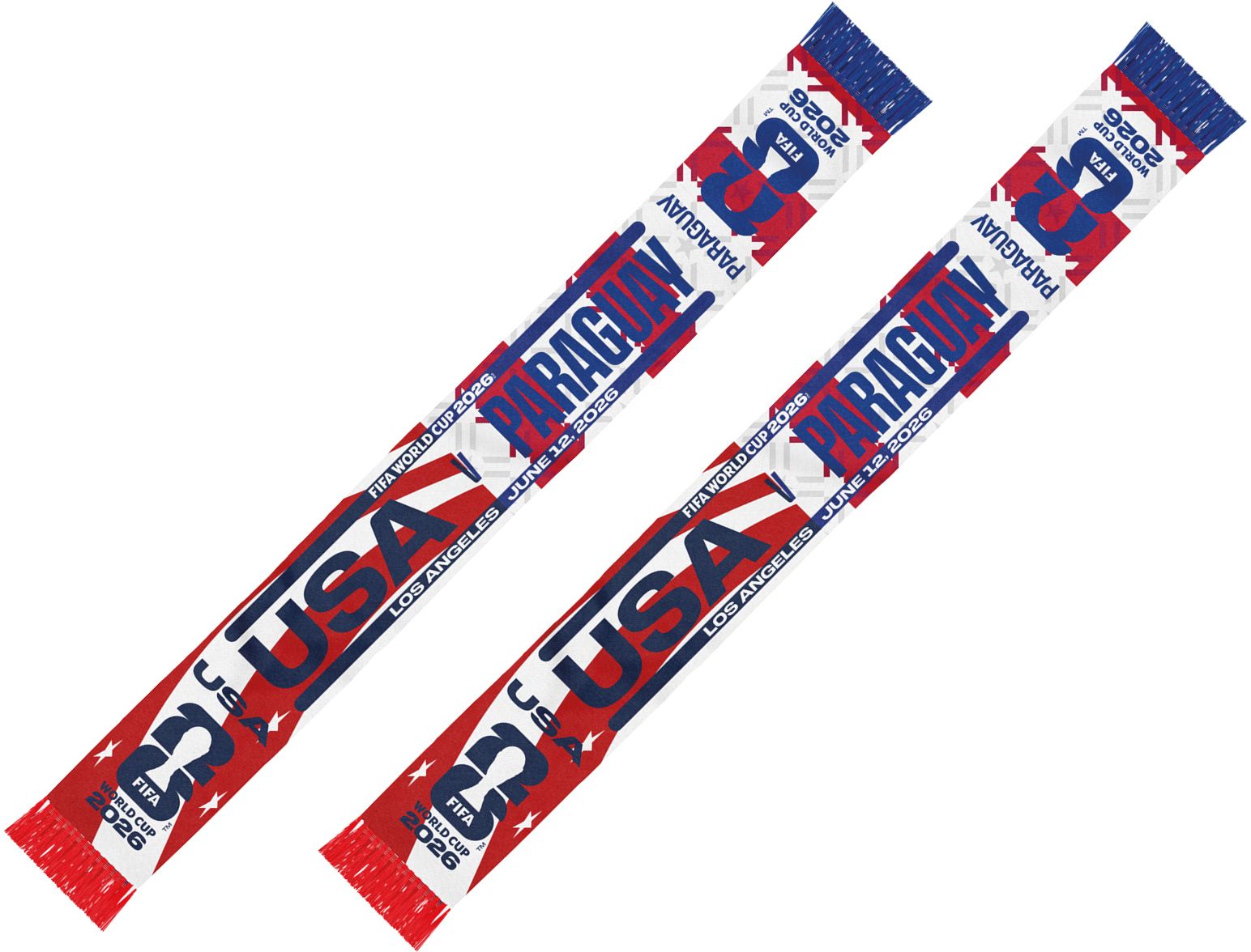 Global Scarves USMNT vs Paraguay 2026 World Cup Matchup Scarf