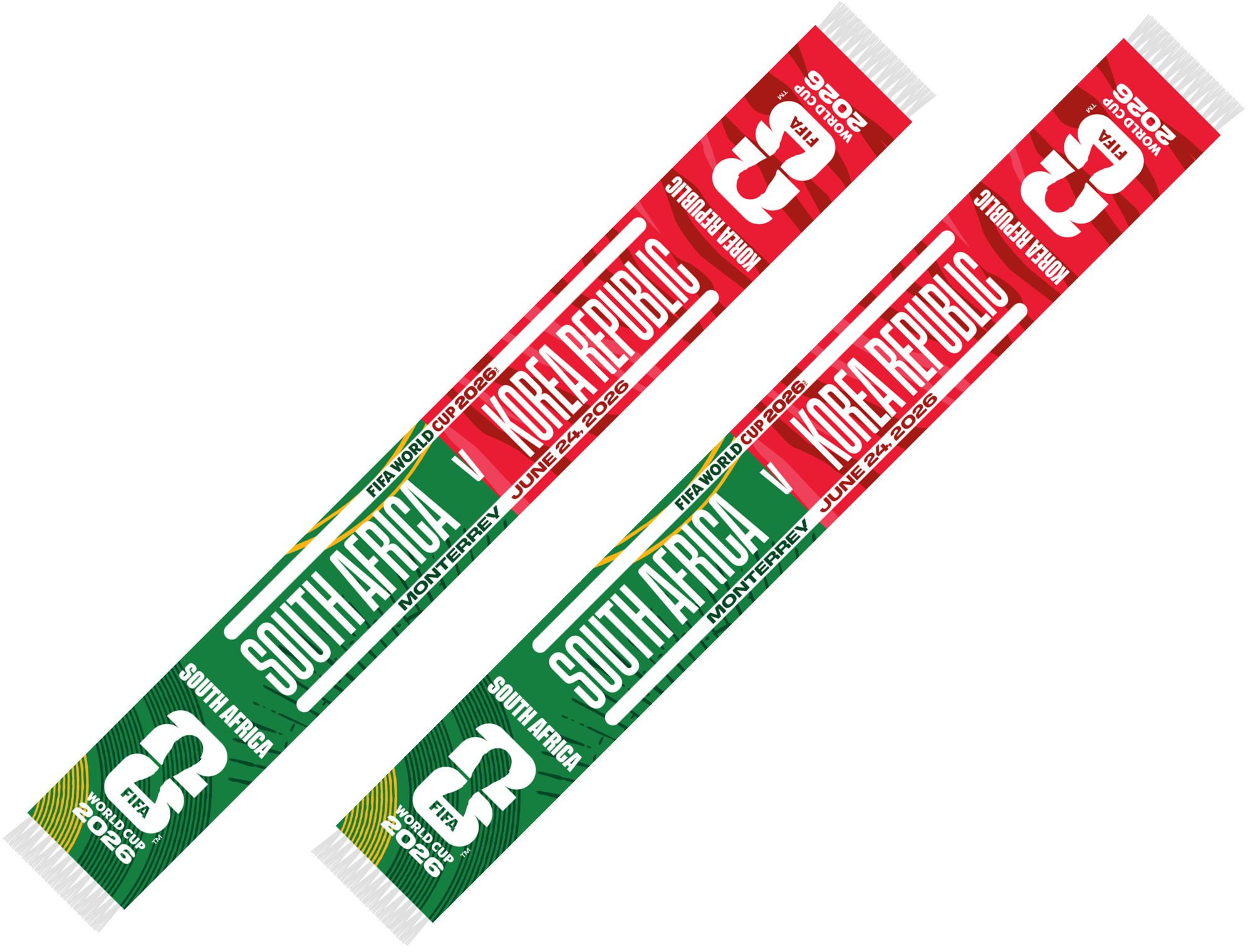 Global Scarves South Africa VS Korea Republic 2026 FIFA World Cup