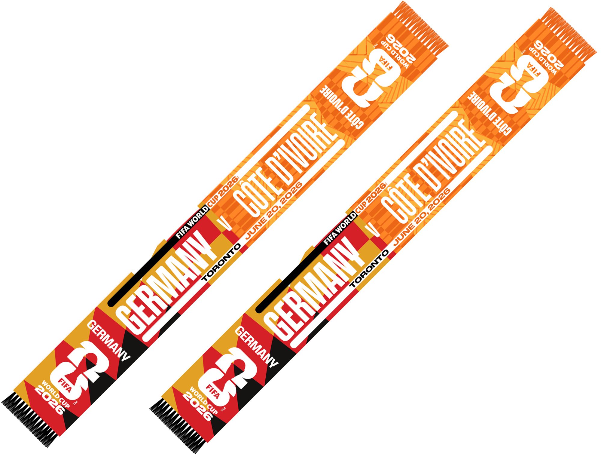 Global Scarves Germany VS Côte D'Ivoire 2026 FIFA World Cup