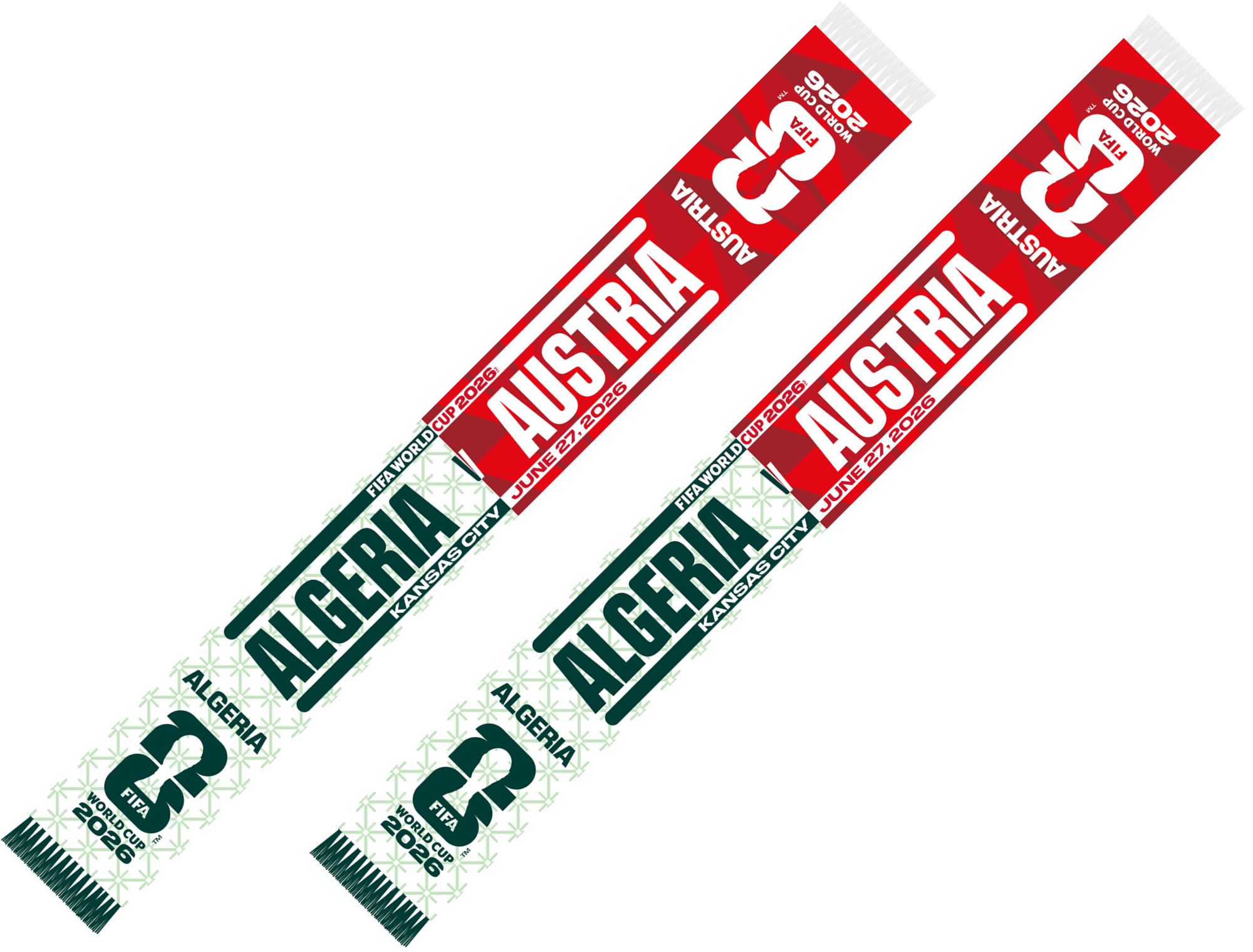 Global Scarves Algeria VS Austria 2026 FIFA World Cup Matchup