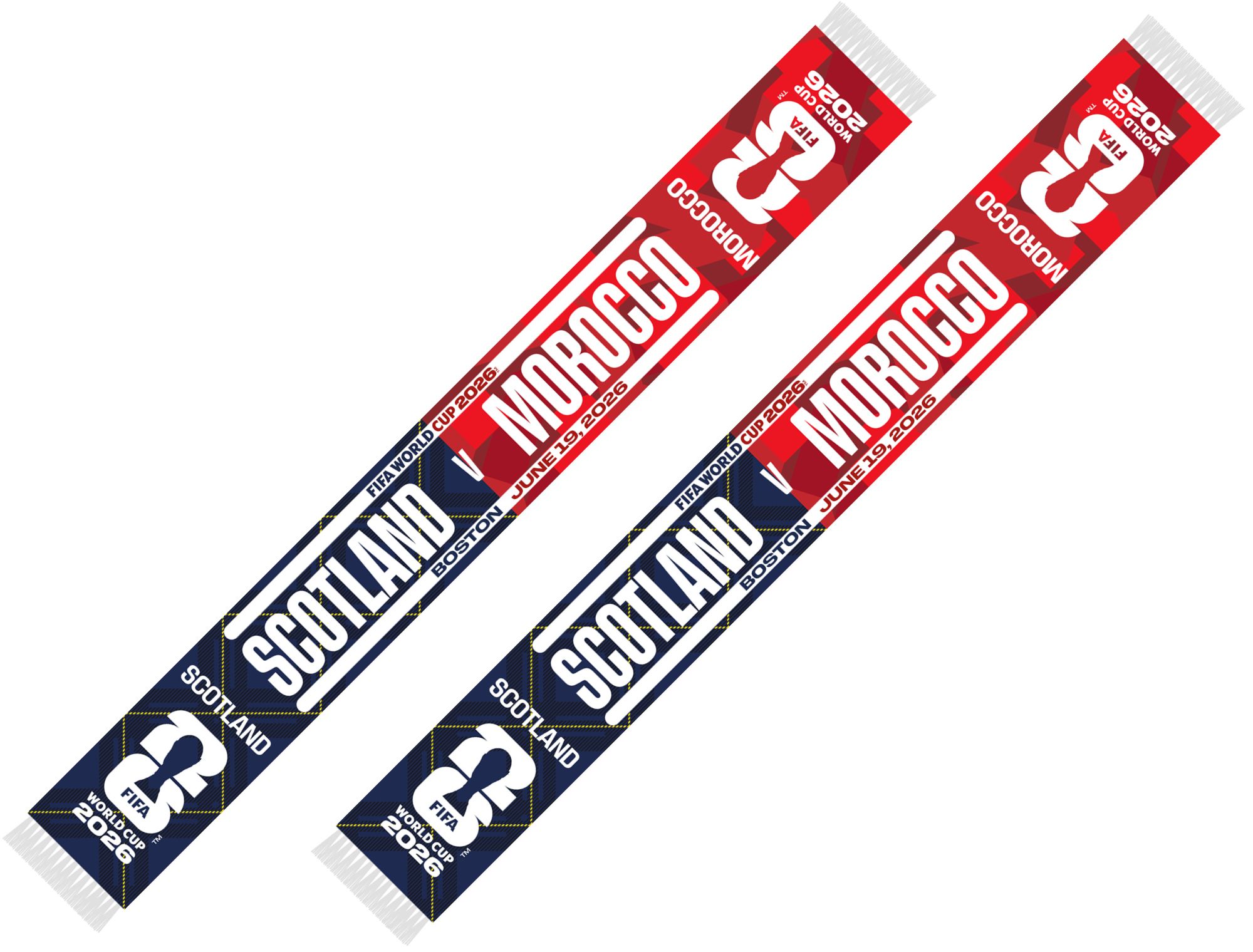 Global Scarves Scotland VS Morocco 2026 FIFA World Cup Matchup
