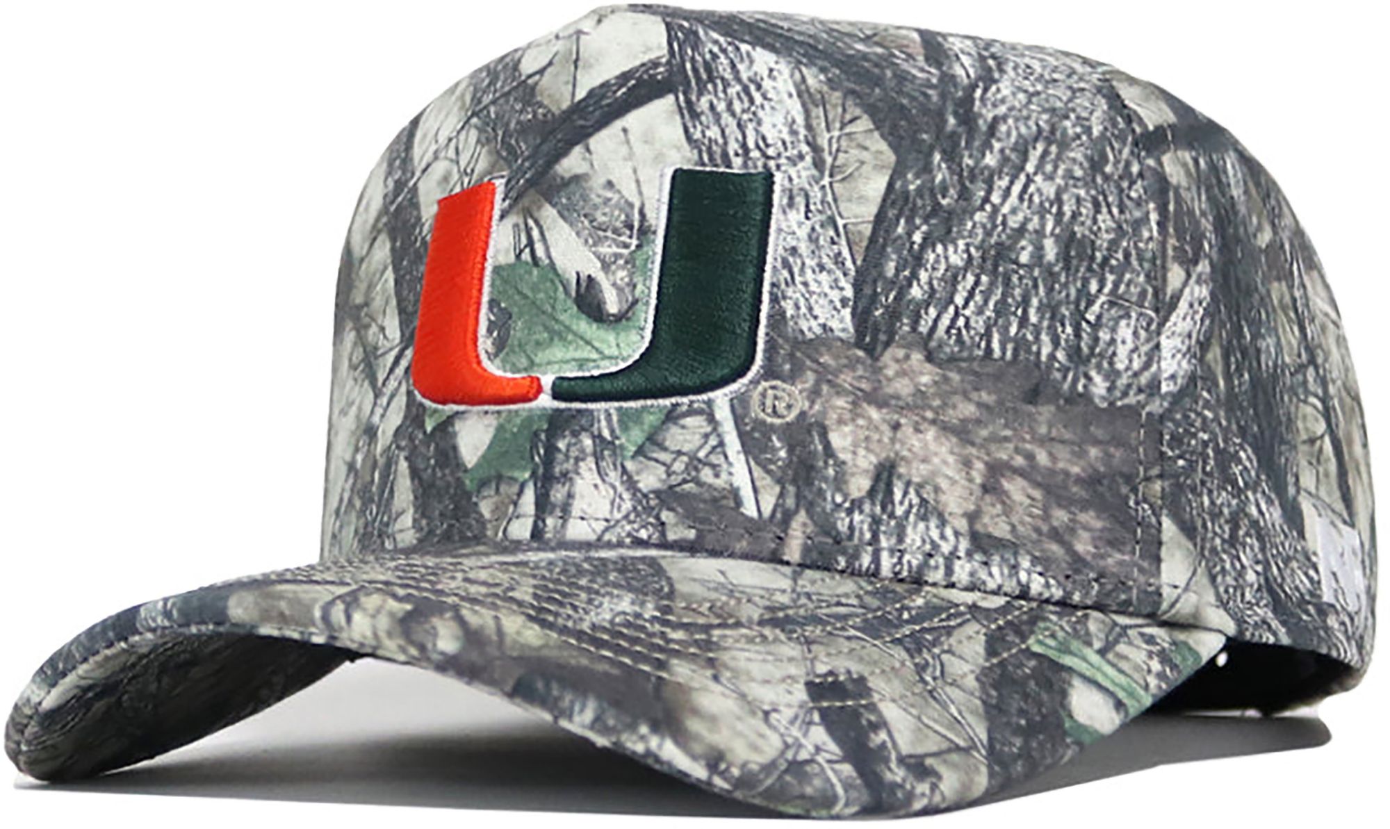 No Rivals Adult Miami Hurricanes Camo Outland Adjustable Snapback