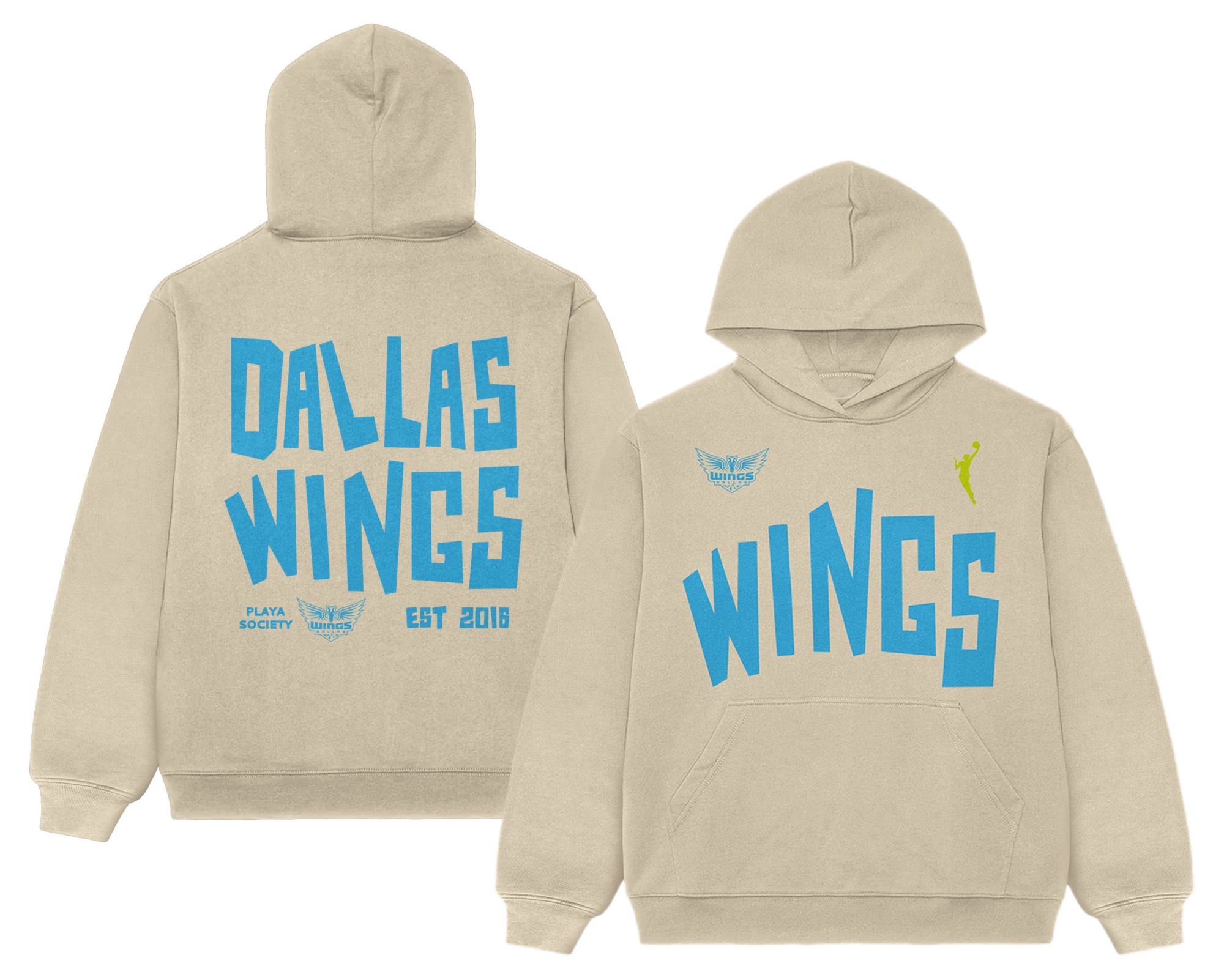 PLAYA SOCIETY Men's Dallas Wings Off White Established Date