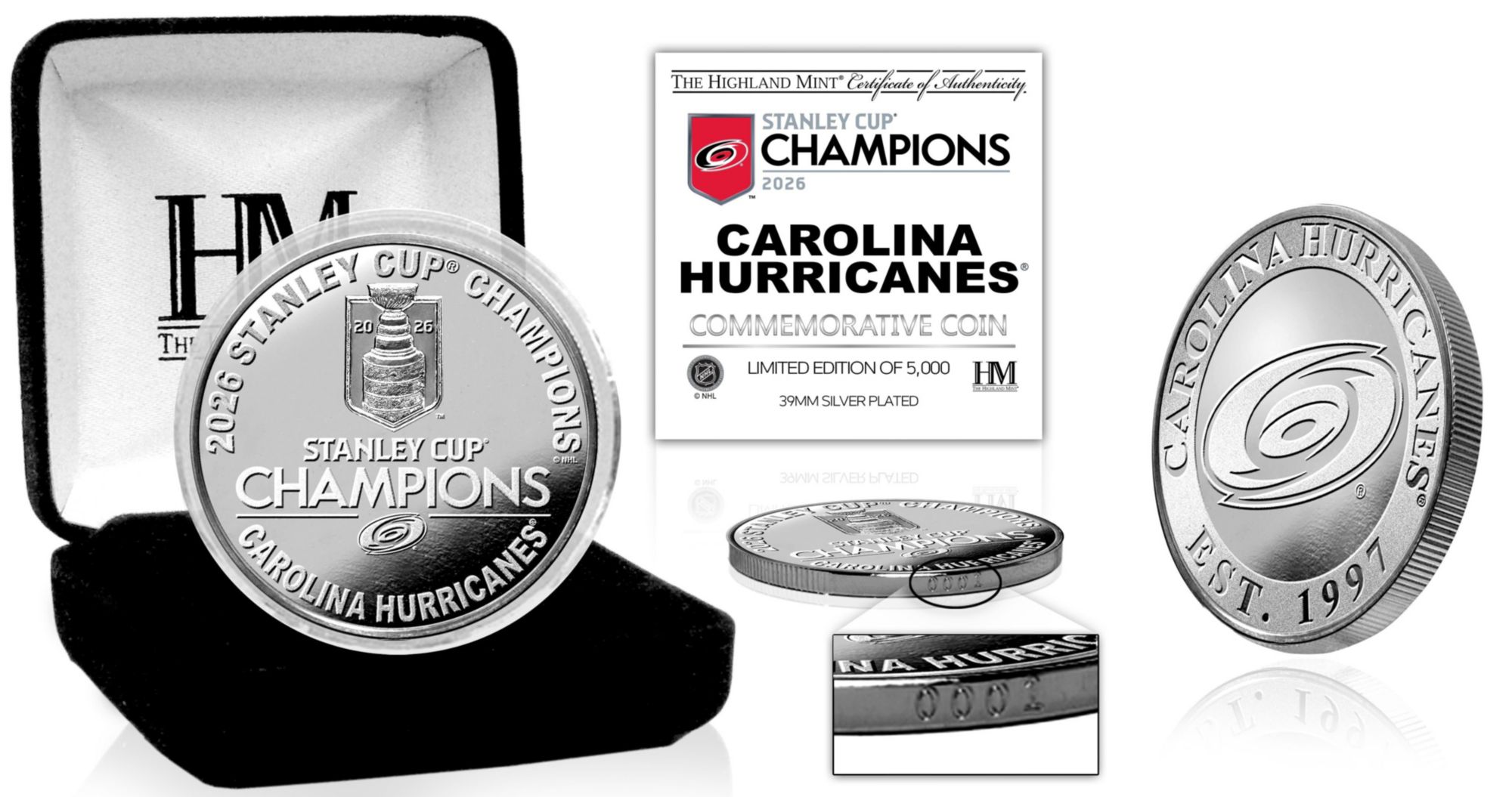 Highland Mint Carolina Hurricanes 2026 Stanley Cup Champions