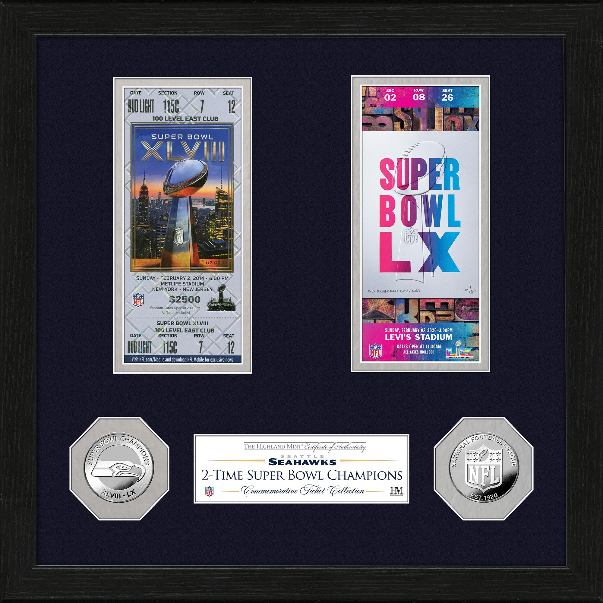 Highland Mint 2025-26 Super Bowl LX Champions Seattle Seahawks 2