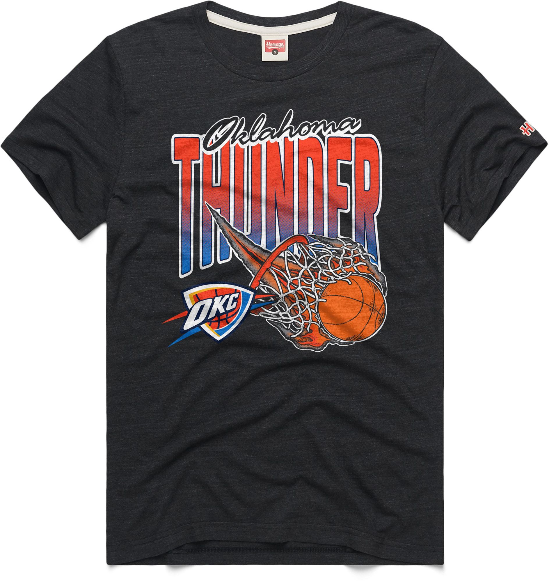 HOMAGE Adult Oklahoma City Thunder Black One Fire T-Shirt | Dick's
