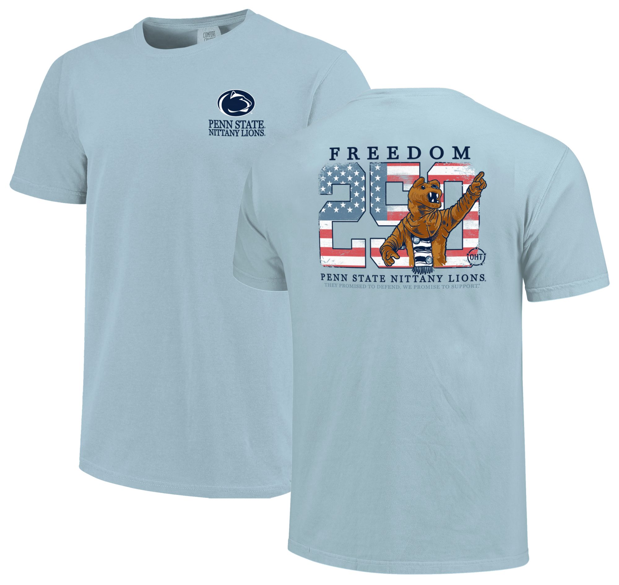 Image One Men's Penn State Nittany Lions Chambray Americana Mascot