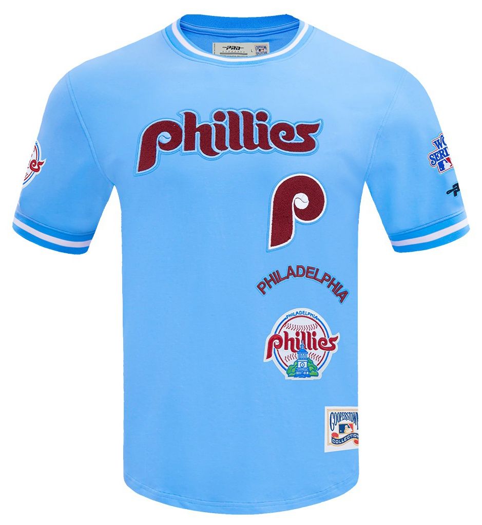 Pro Standard Men's Philadelphia Phillies Blue Retro Double Knit T