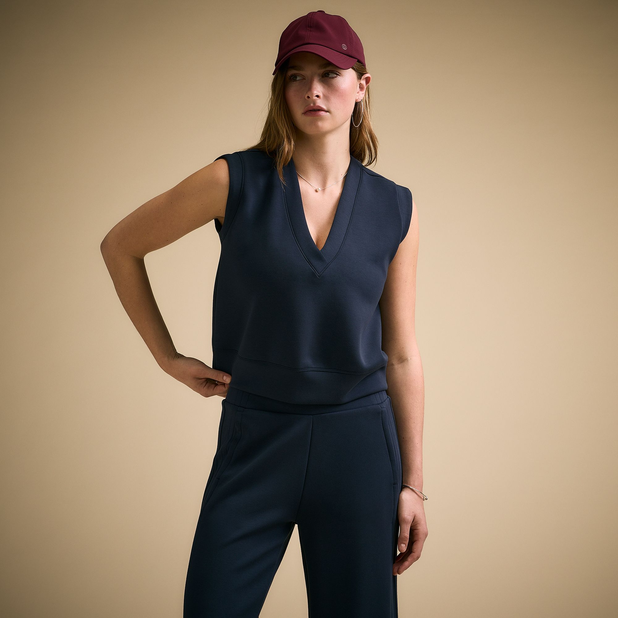 CALIA Women's Sandwash Sleeveless V-Neck Popover Shirt | Dick's