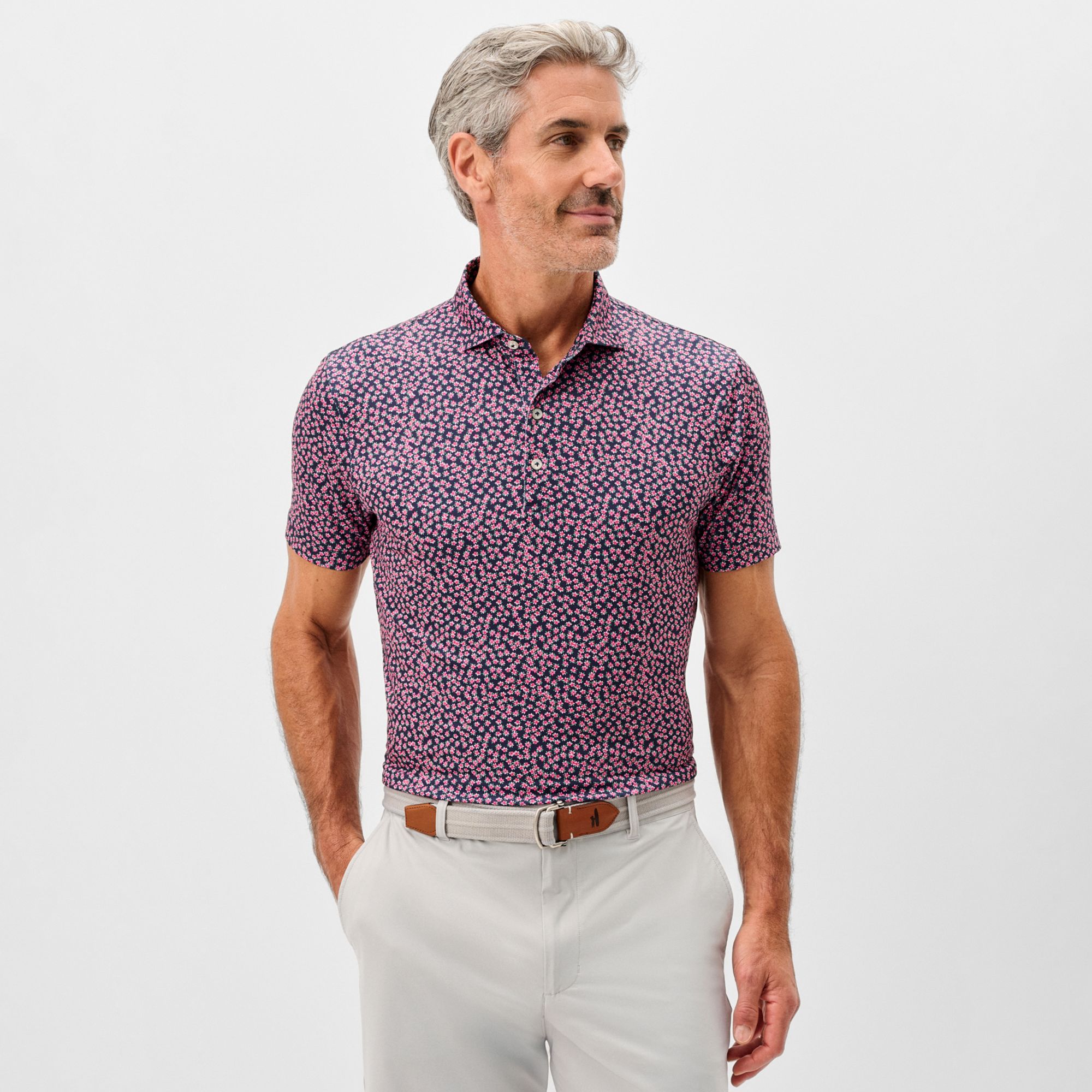Johnnie-O Men's Zalea Performance Jersey Golf Polo | Golf Galaxy