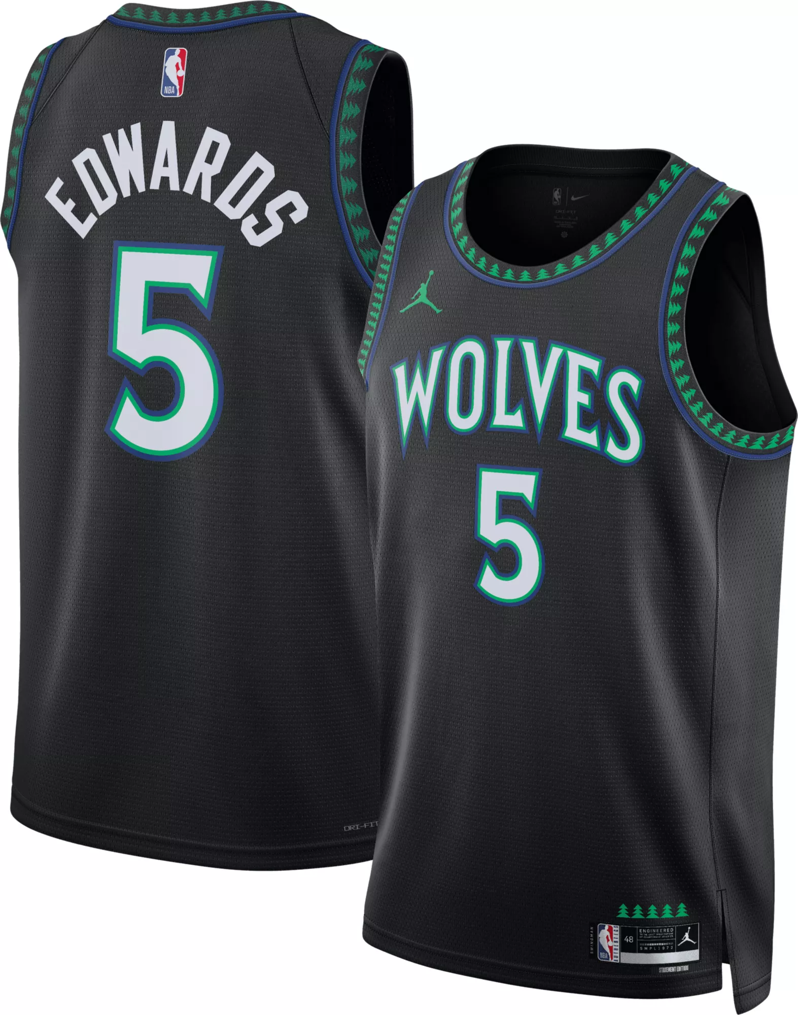 Jordan Adult Minnesota Timberwolves Anthony Edwards Swingman Statement Jersey