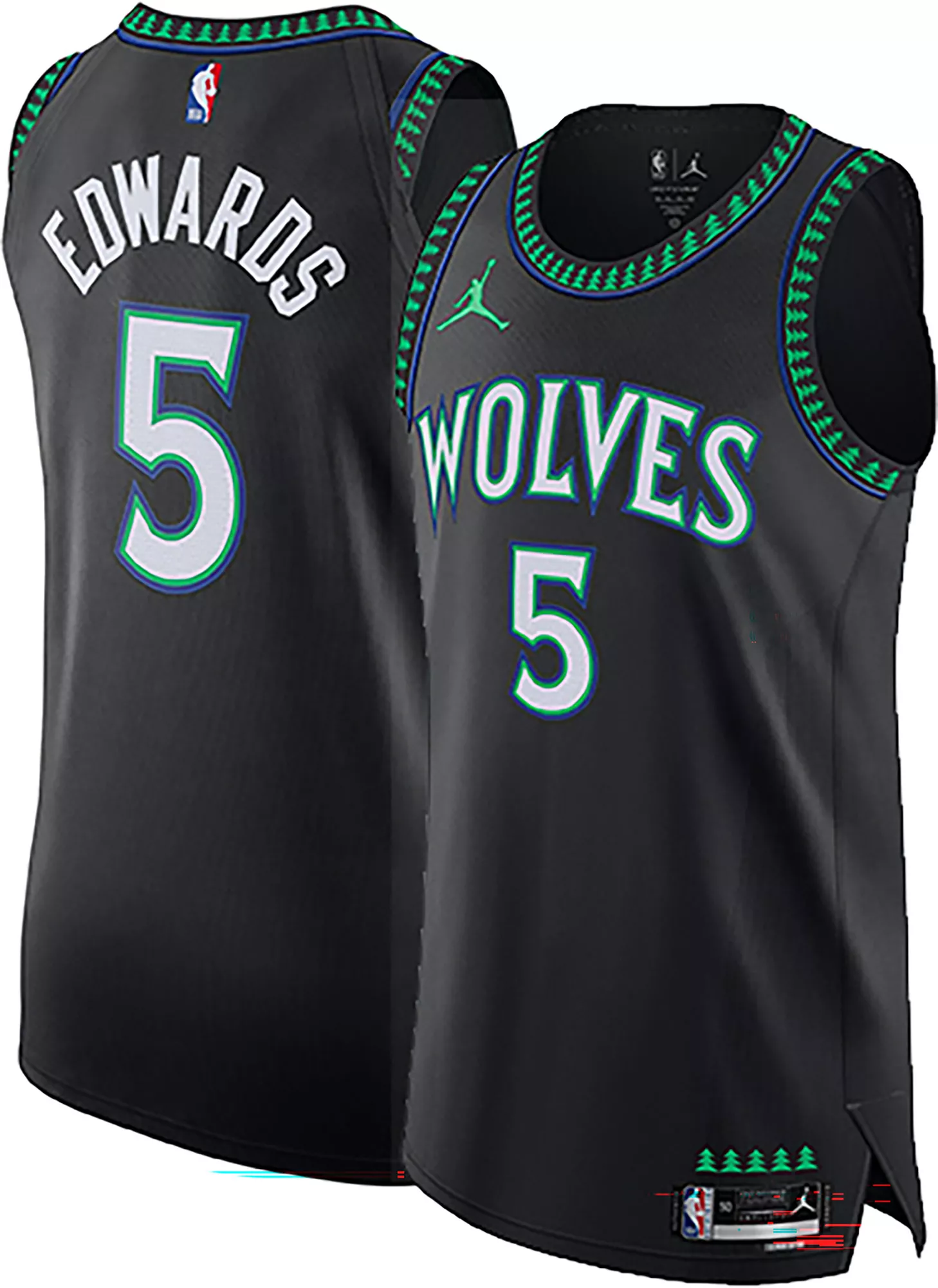 Jordan Adult Minnesota Timberwolves Anthony Edwards #5 Black Special Edition Authentic Jersey