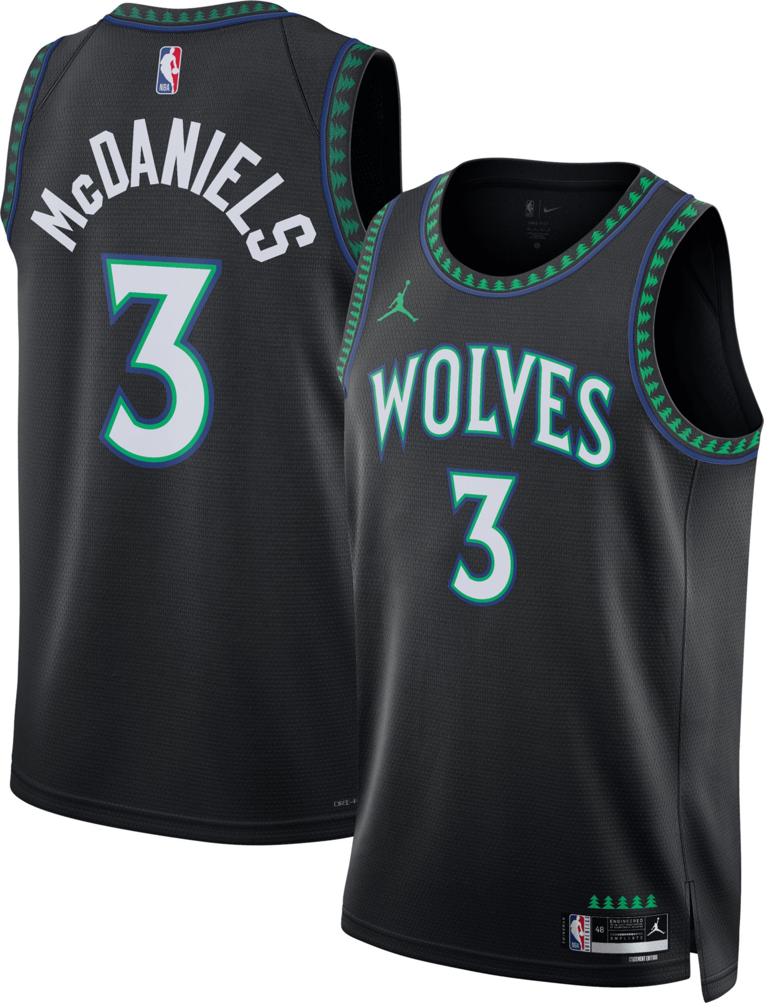 Jordan Adult Minnesota Timberwolves Jaden McDaniels Swingman