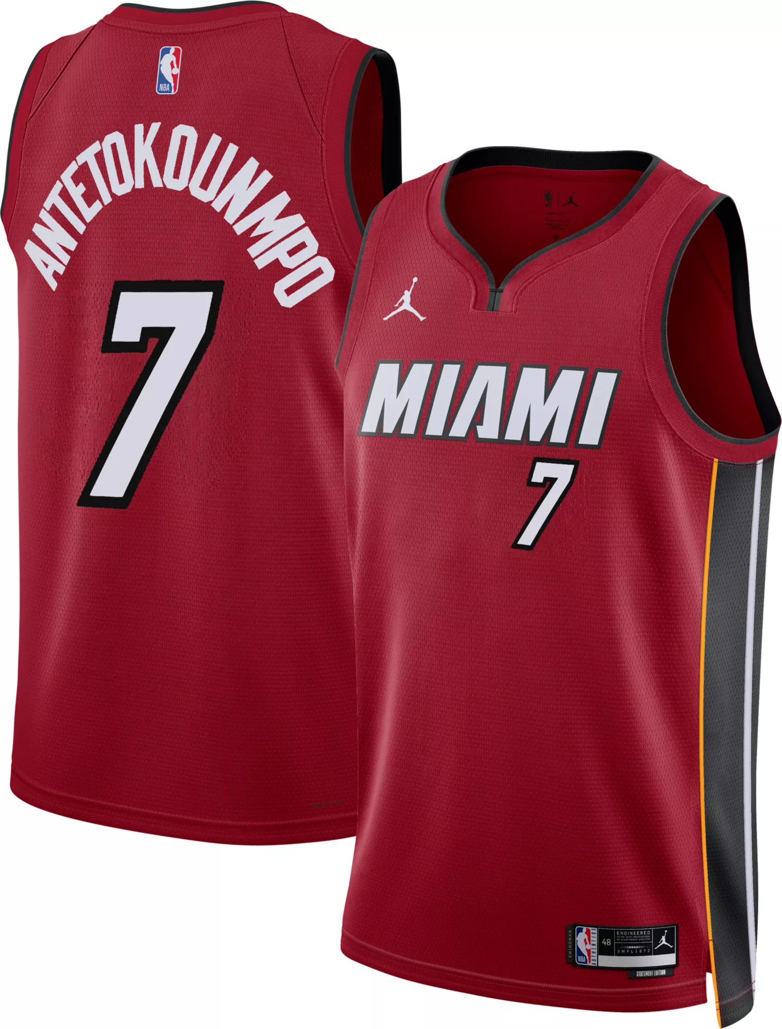 Jordan Adult Miami Heat Giannis Antetokounmpo #7 Swingman Statement Jersey