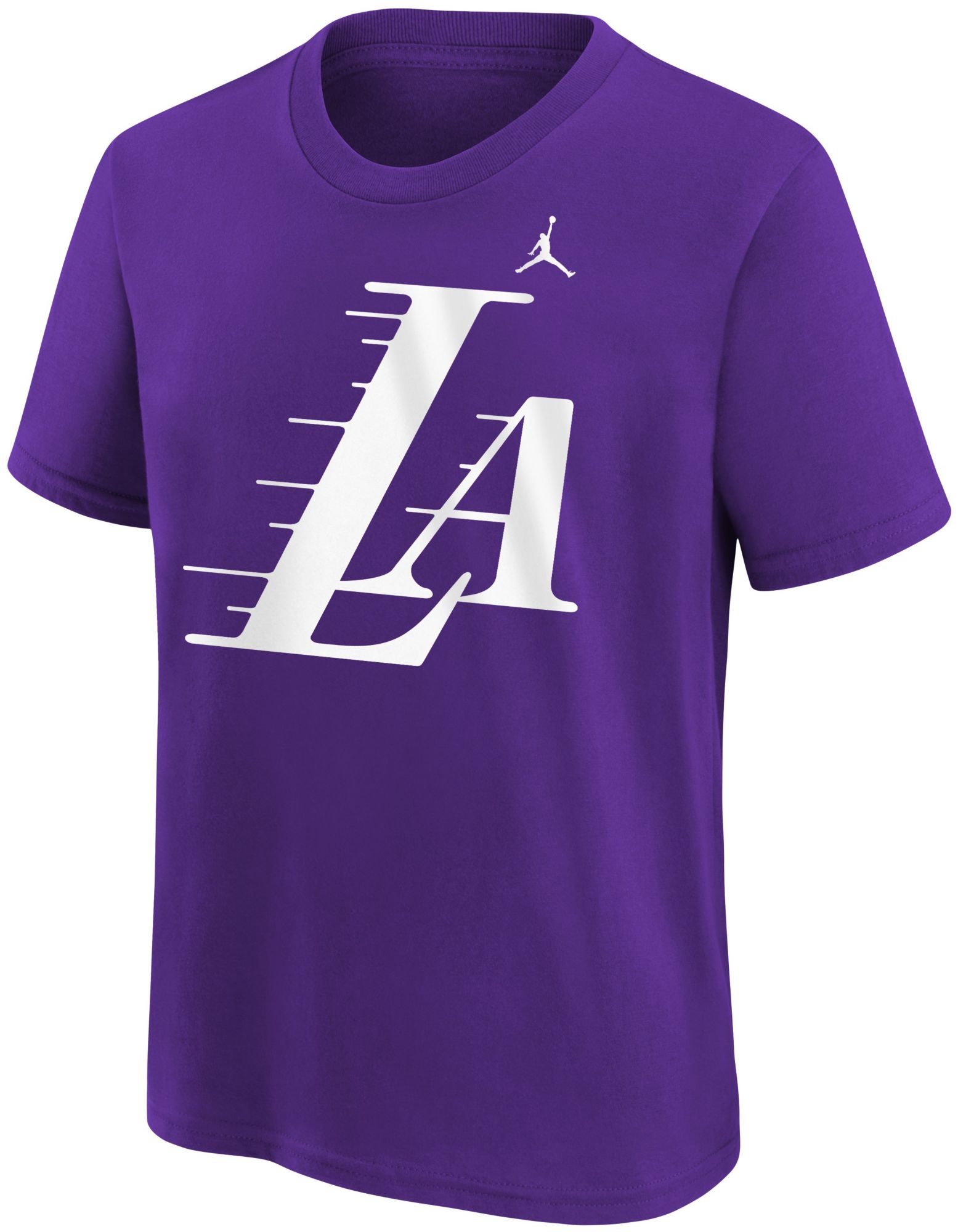 Jordan Youth Los Angeles Lakers Purple Logo T-Shirt | Dick's