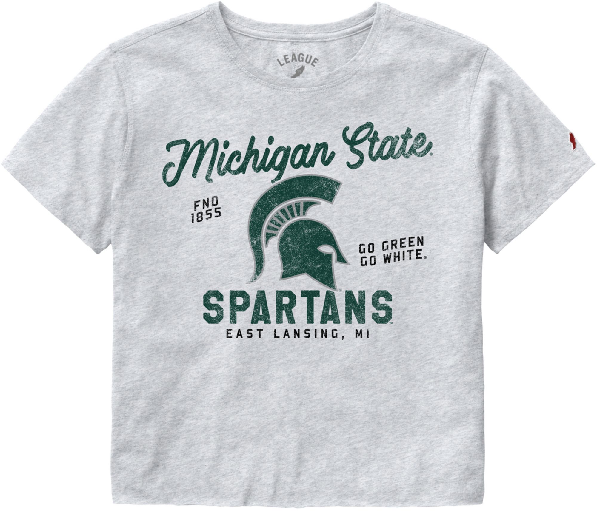 League-Legacy Women's Michigan State Spartans Gray Clothesline