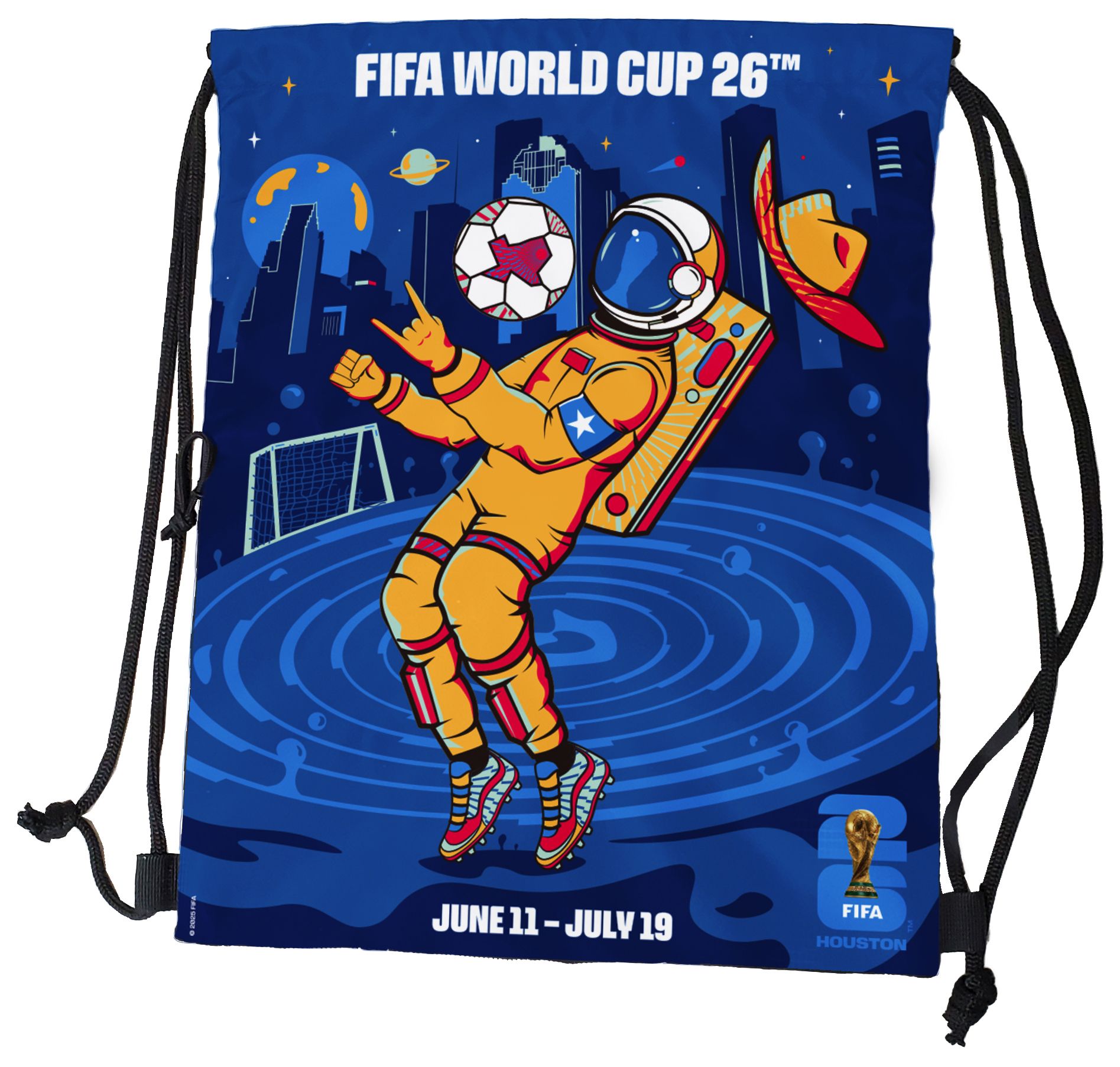 Logo 2026 World Cup Host City Houston White Tilt Backsack | Dick's