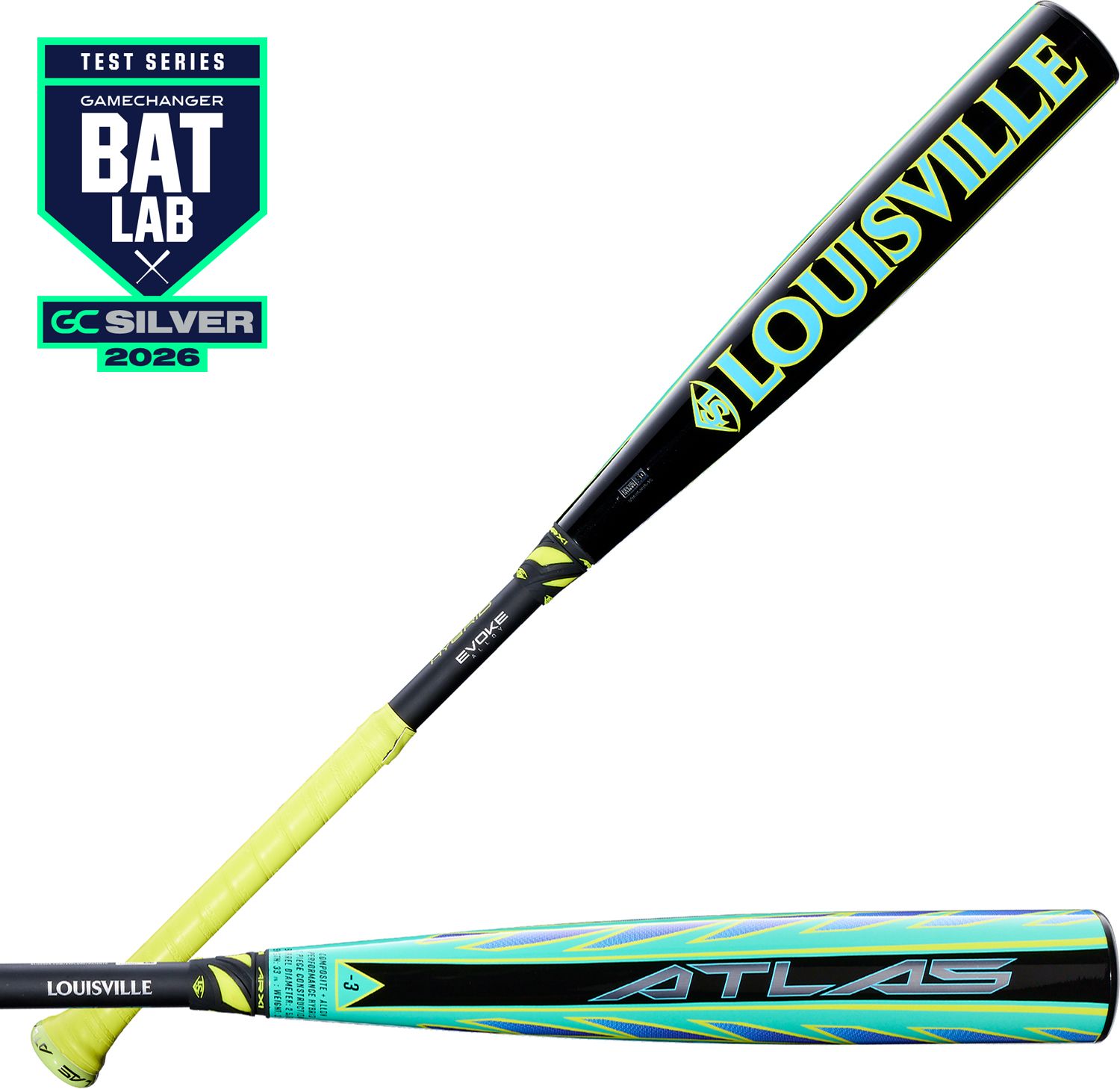 Louisville Slugger Atlas Green Hybrid BBCOR Bat 2026 (-3) | Dick's