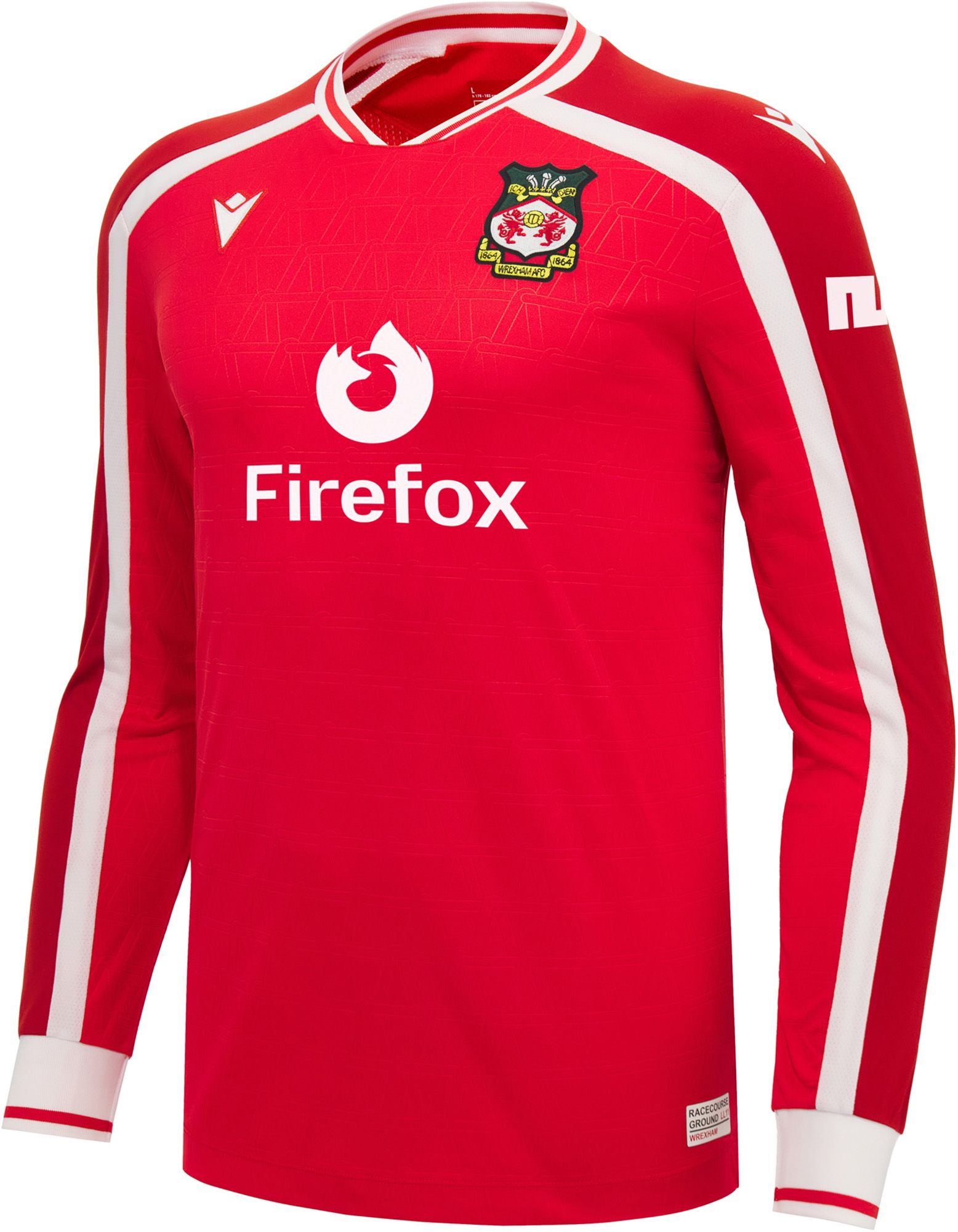 Macron Adult Wrexham 2026 Home Long Sleeve Replica Jersey | Dick's