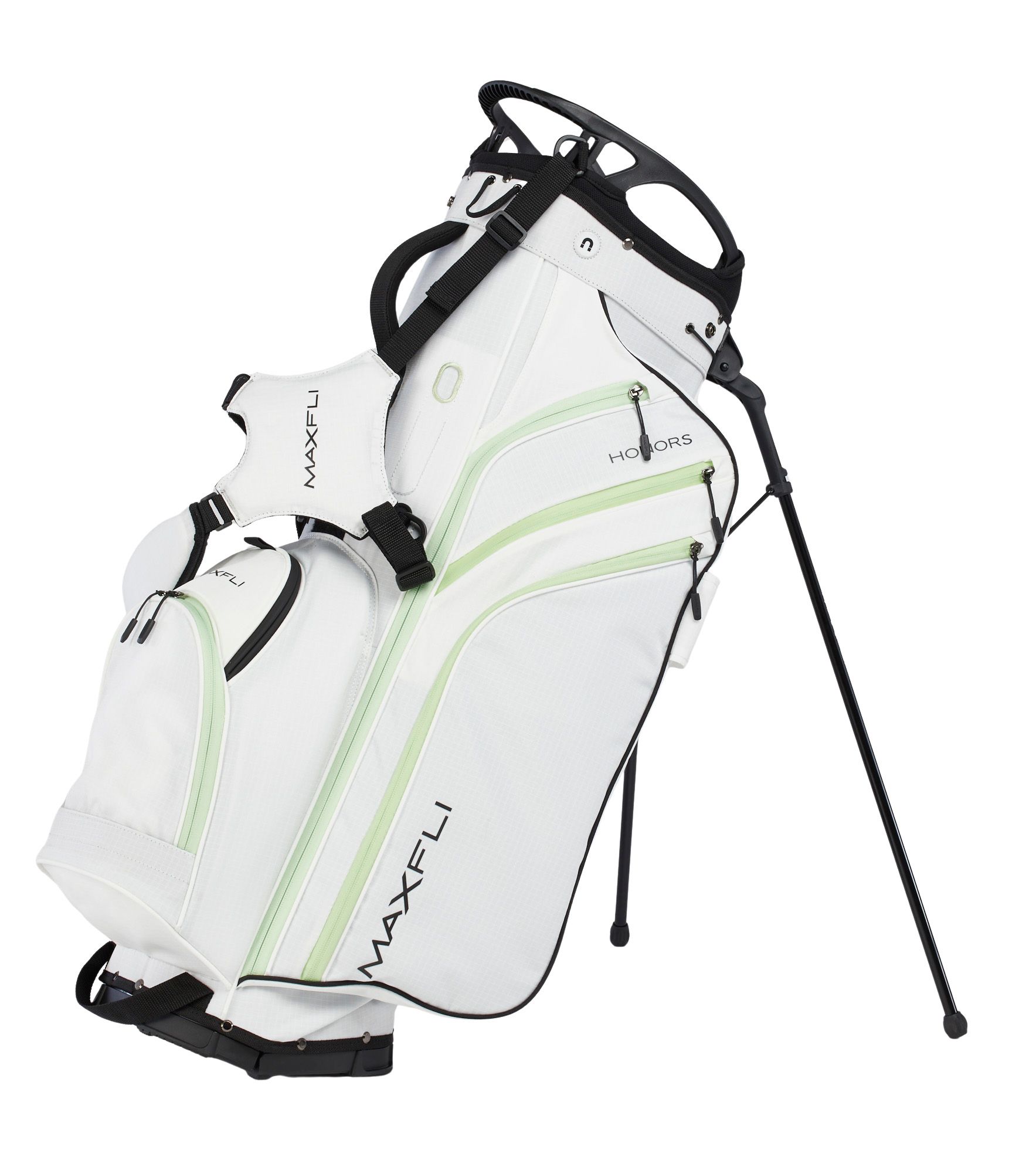 MAXFLI キャディバッグ ホワイト/グリーン Maxfli Women's 2026 Honors 14-Way Stand Bag | Golf Galaxy