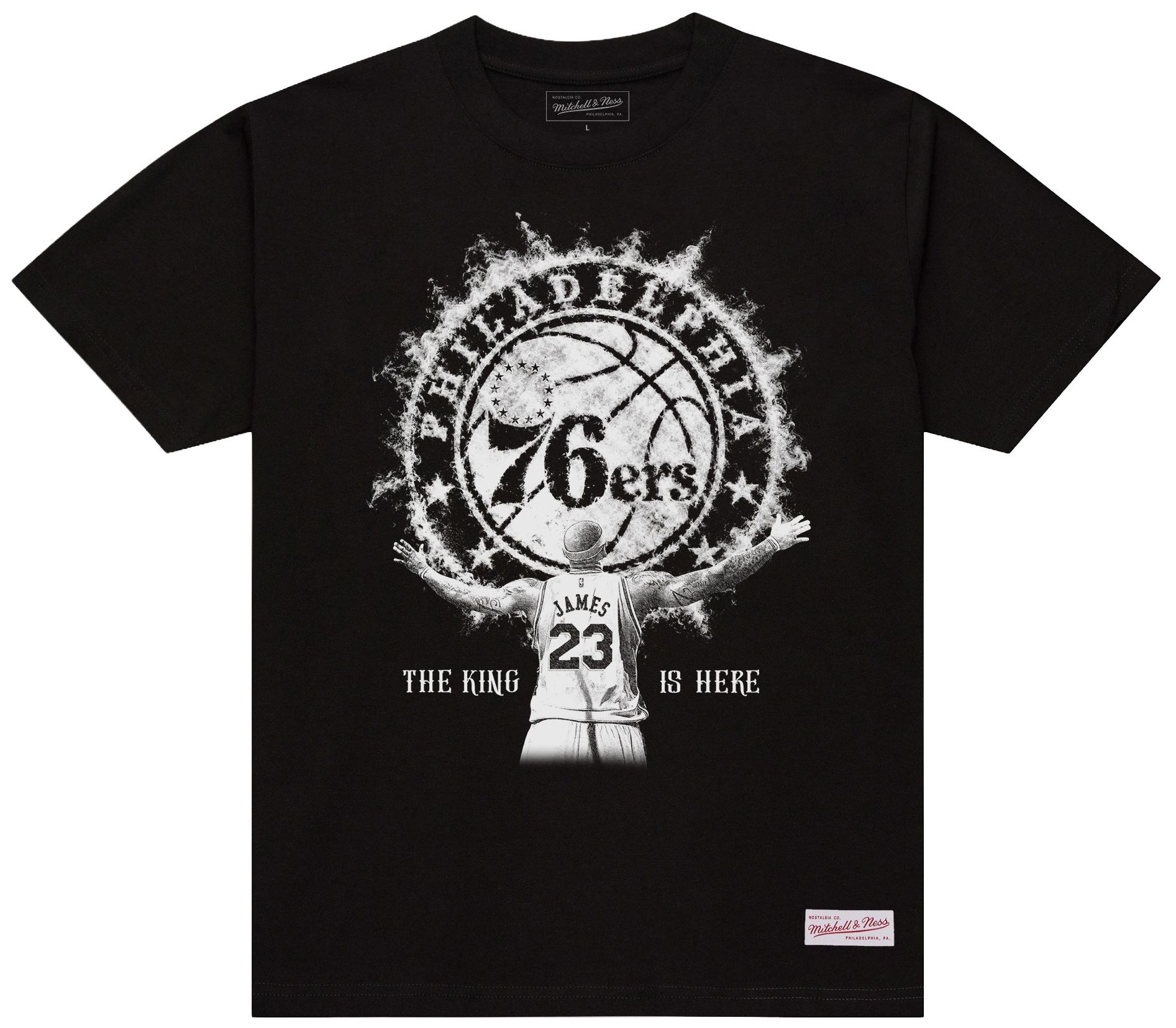 Mitchell & Ness Men's Philadelphia 76ers Lebron James Black