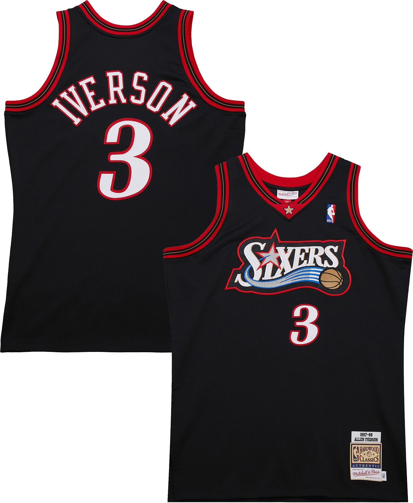 Mitchell & Ness Men's Philadelphia 76ers Allen Iverson 1997/98